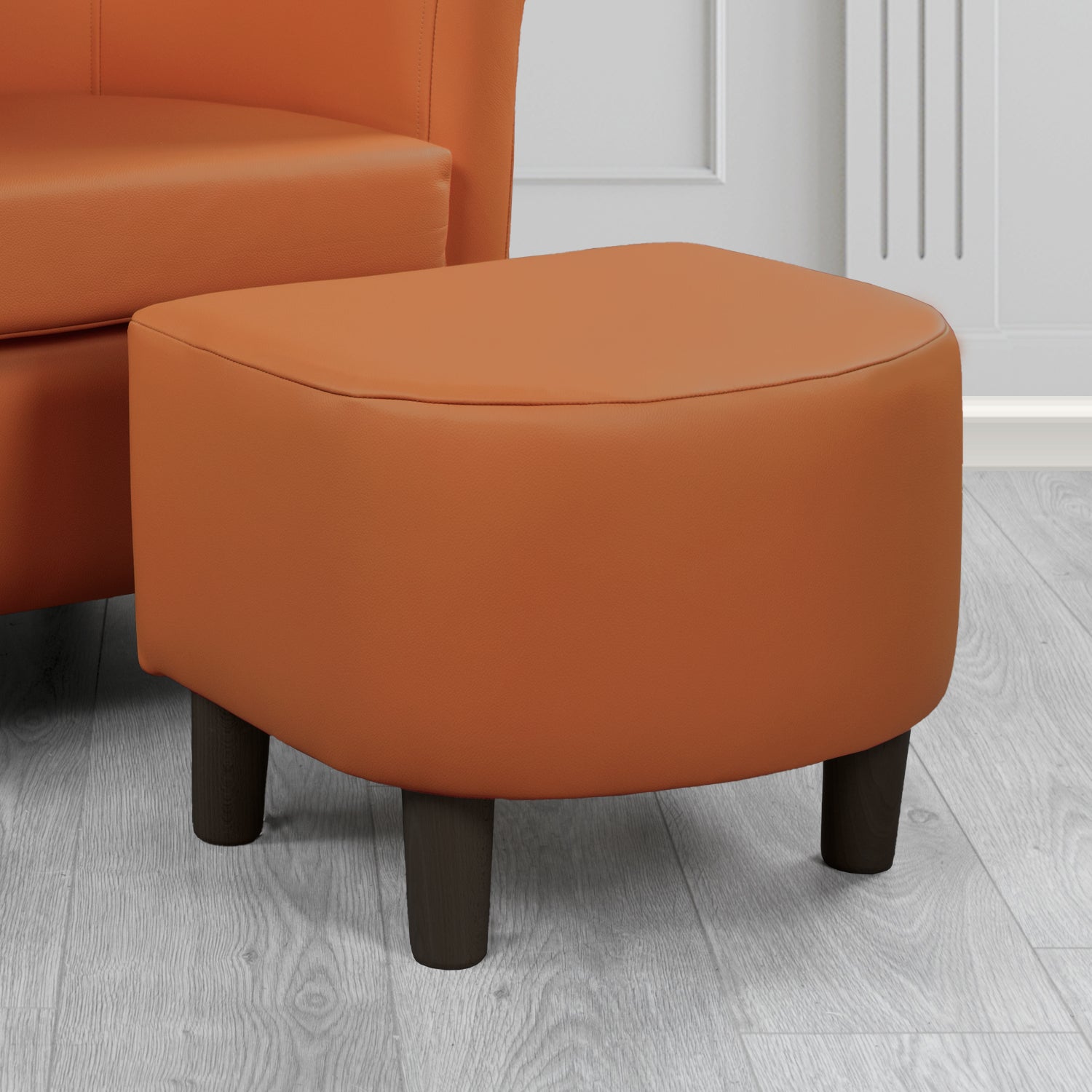 Tuscany Footstool in Shelly Crib 5 Genuine Leather