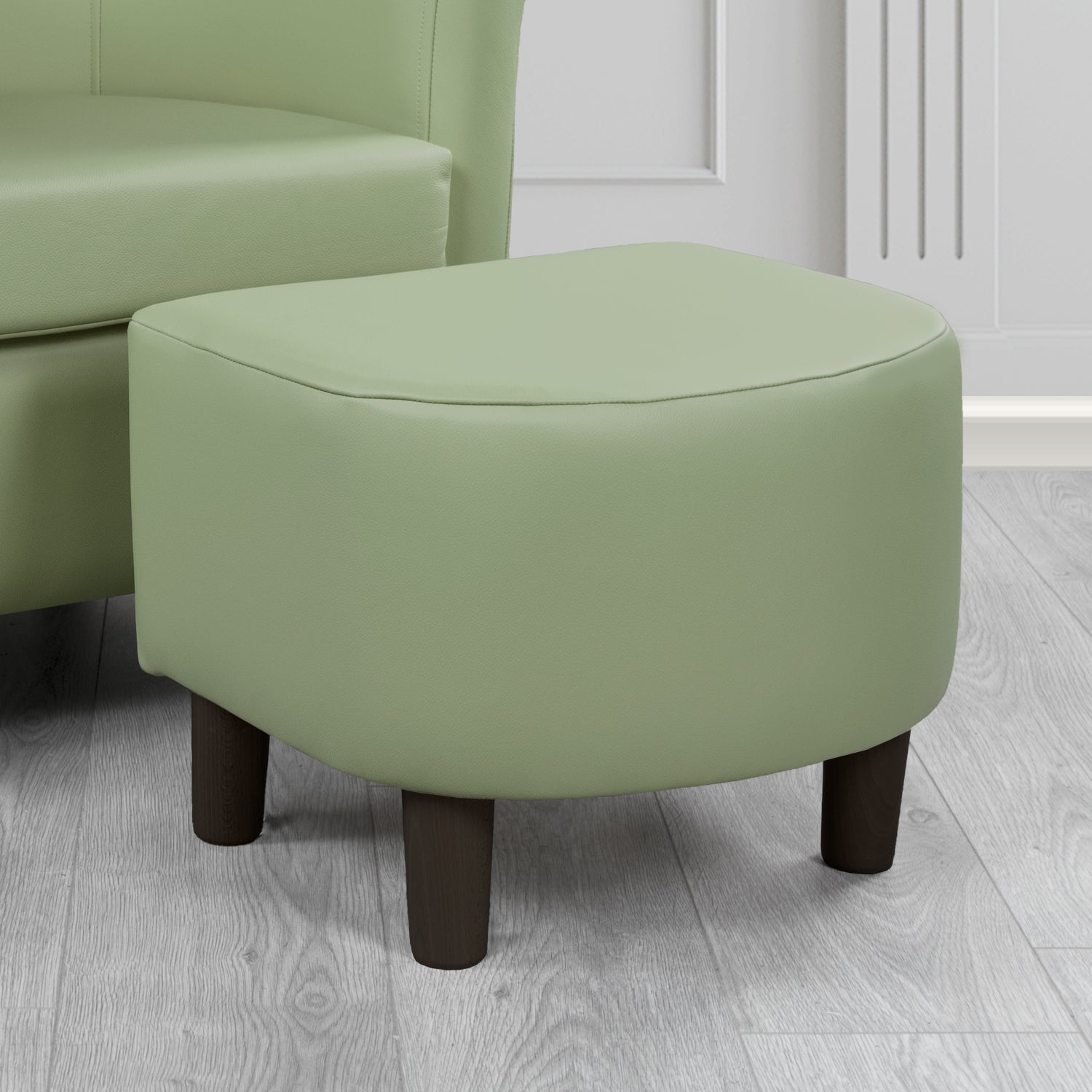 Tuscany Footstool in Shelly Crib 5 Genuine Leather