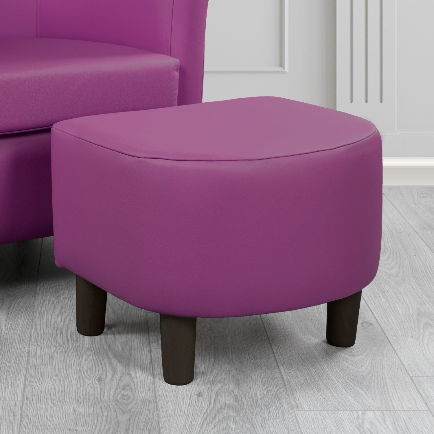 Tuscany Footstool in Shelly Crib 5 Genuine Leather