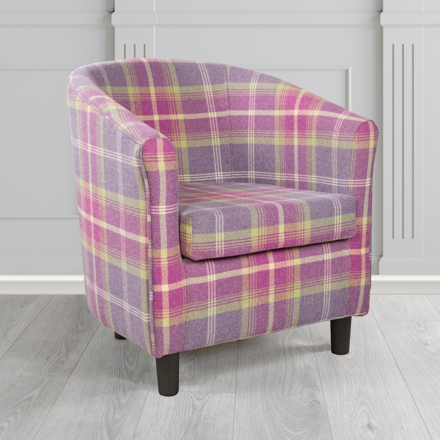 Tuscany Tub Chair in Balmoral Tartan Fabric