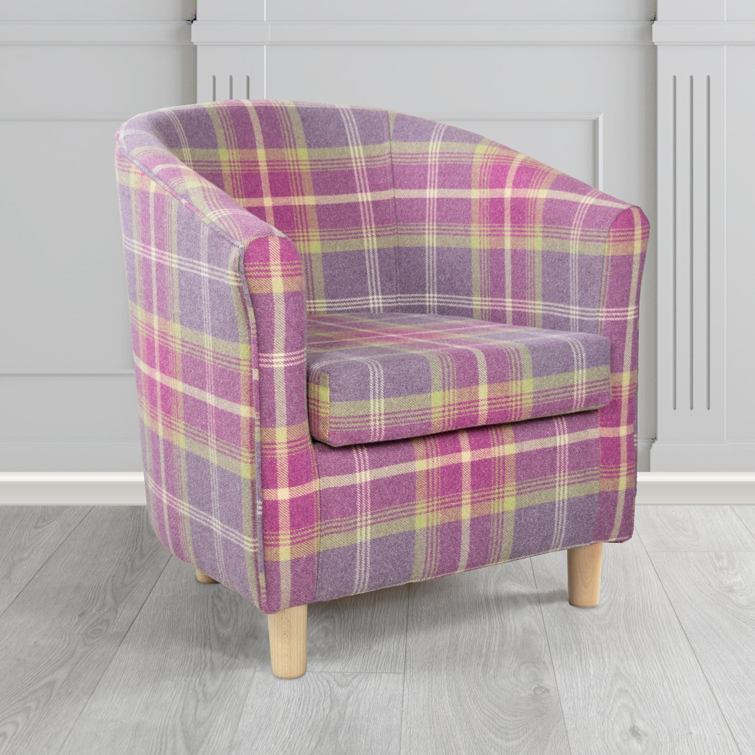 Tuscany Tub Chair in Balmoral Tartan Fabric