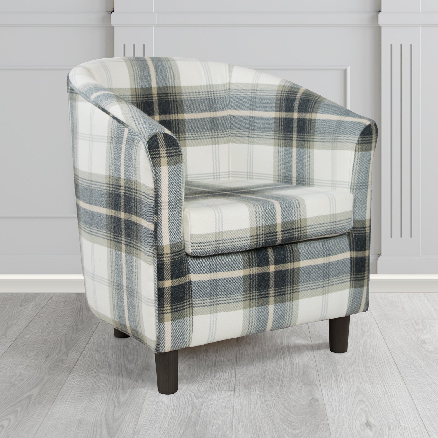 Tuscany Tub Chair in Balmoral Tartan Fabric