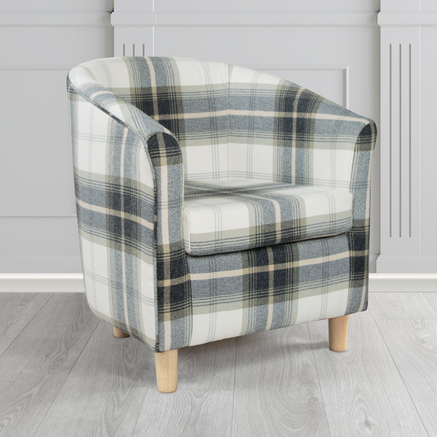 Tuscany Tub Chair in Balmoral Tartan Fabric