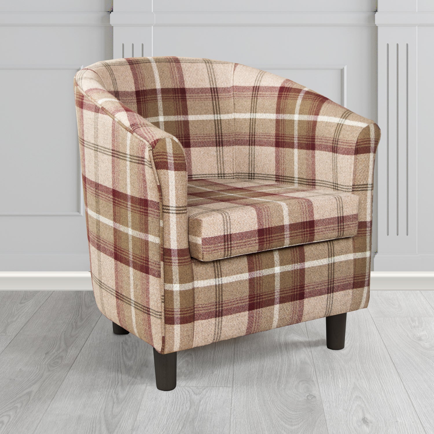 Tuscany Tub Chair in Balmoral Tartan Fabric