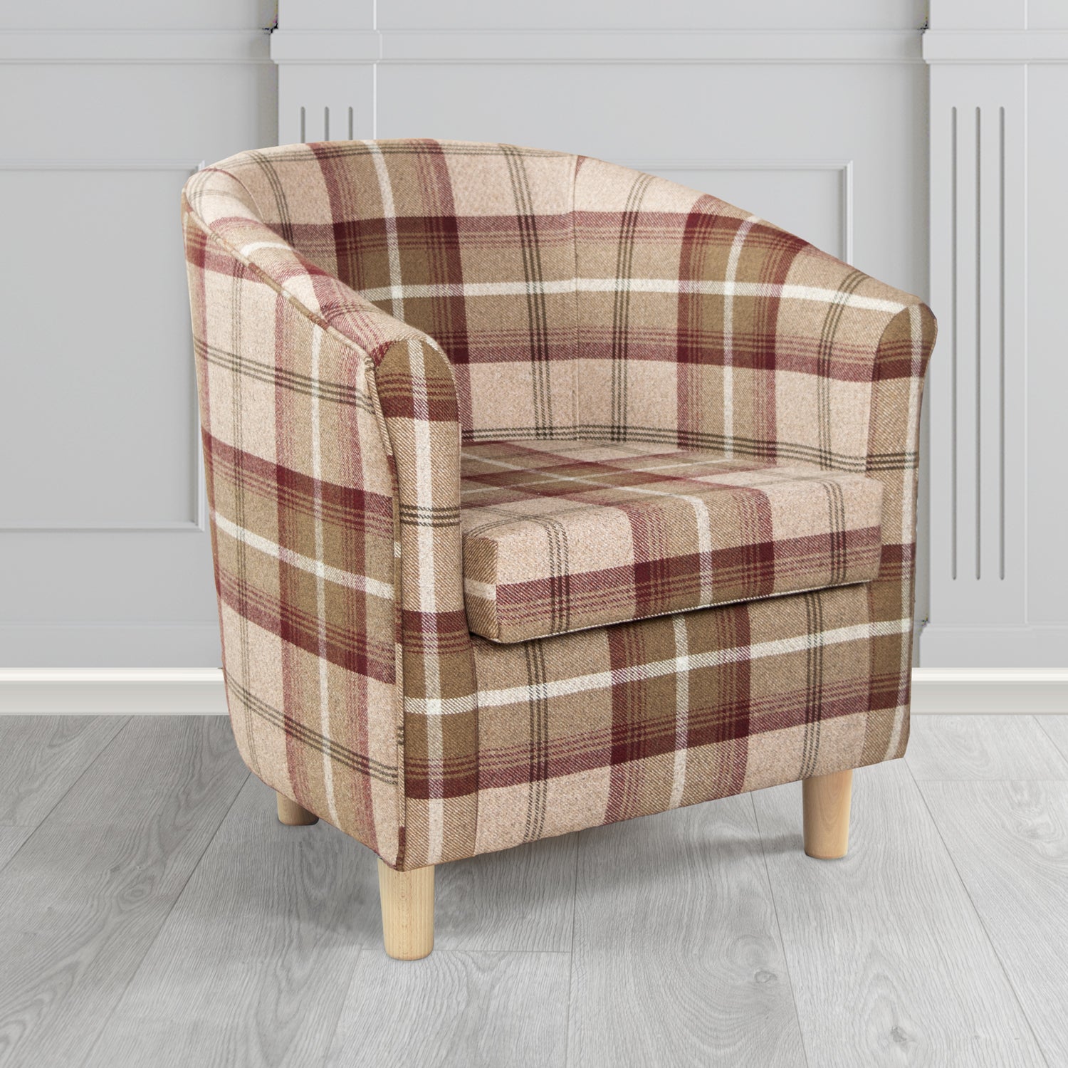 Tuscany Tub Chair in Balmoral Tartan Fabric