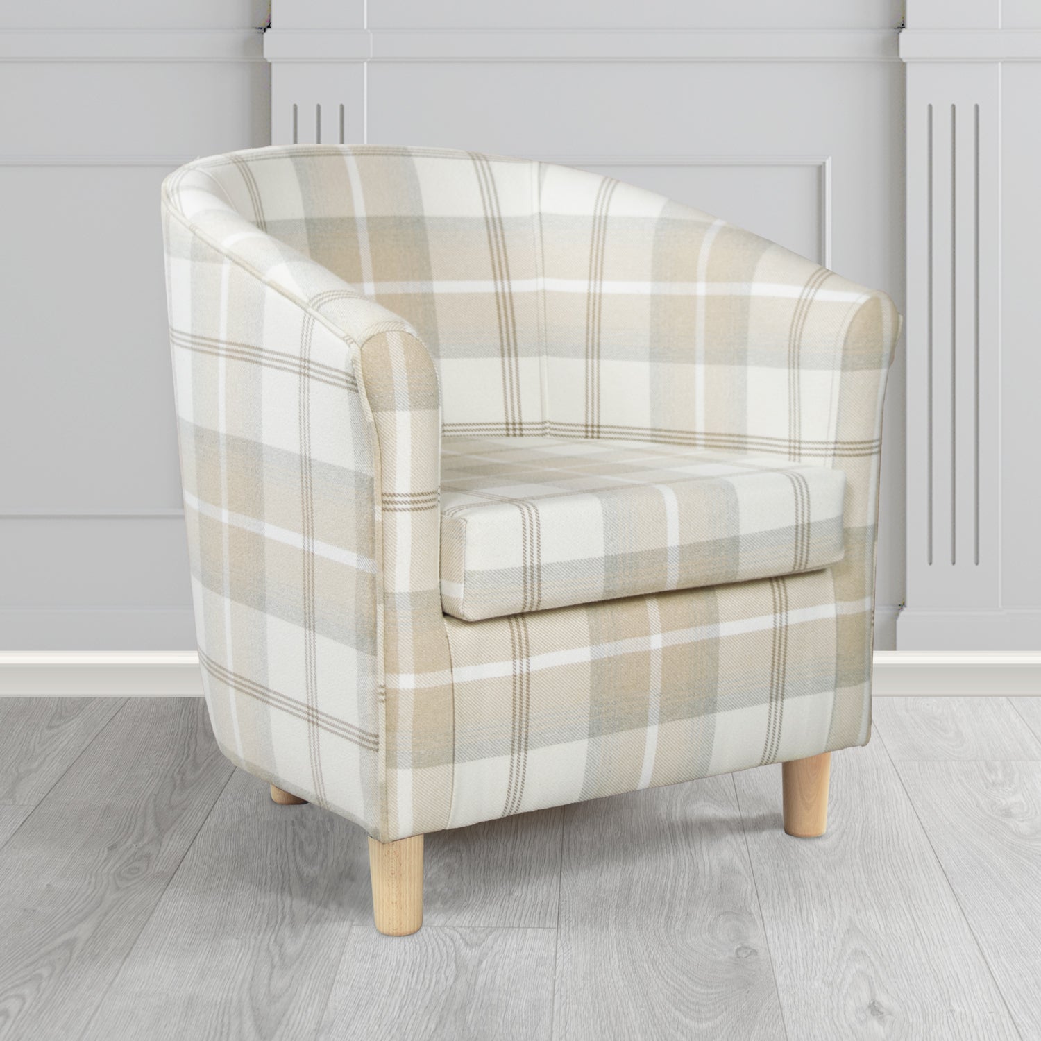Tuscany Tub Chair in Balmoral Tartan Fabric