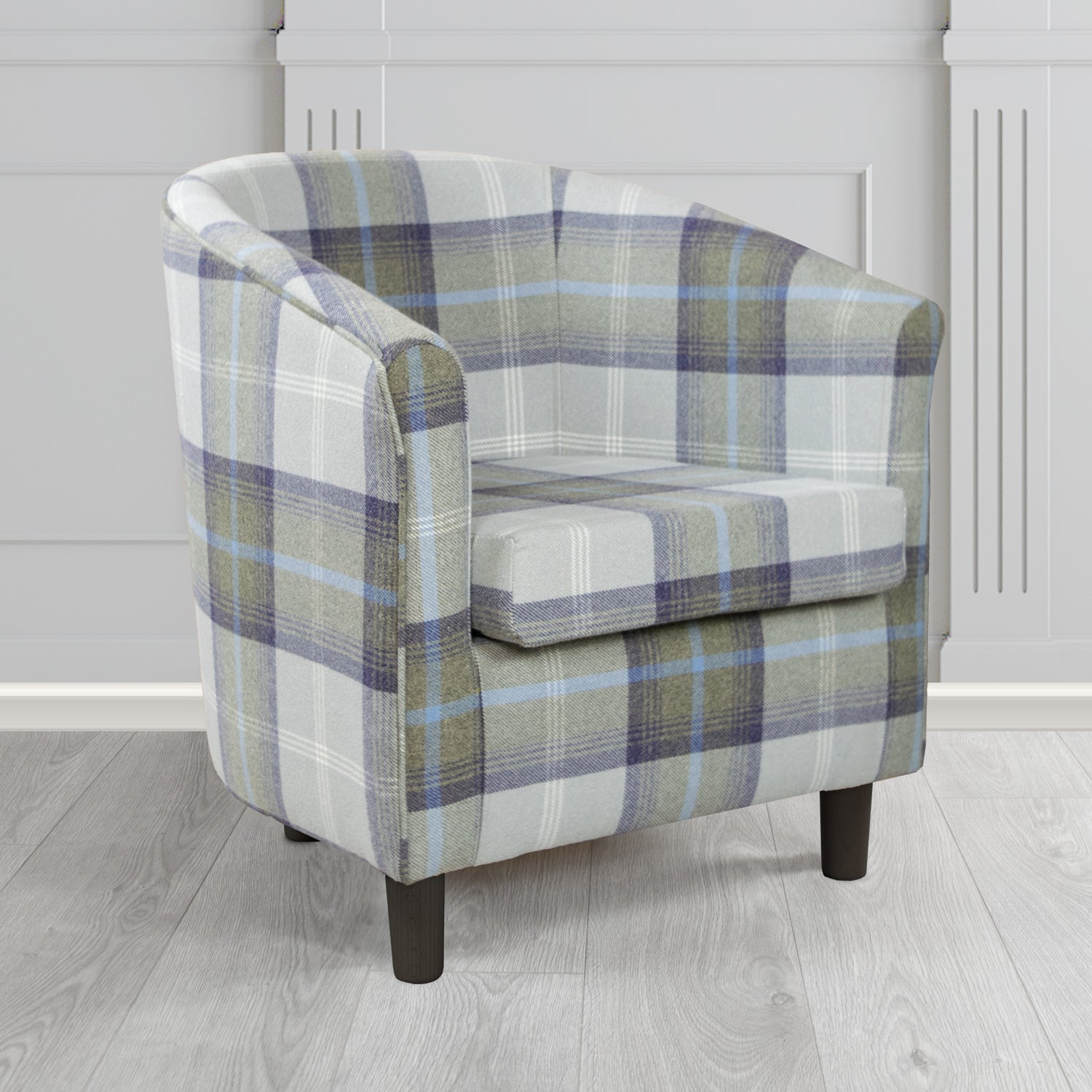 Tuscany Tub Chair in Balmoral Tartan Fabric