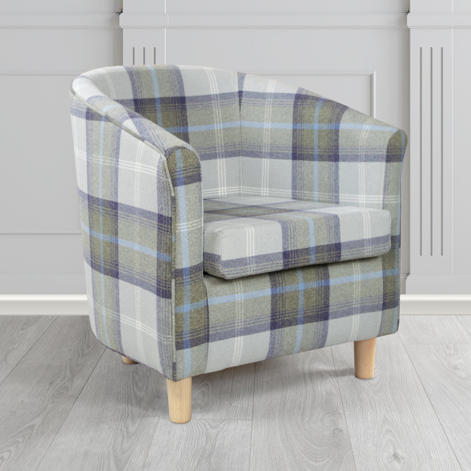 Tuscany Tub Chair in Balmoral Tartan Fabric