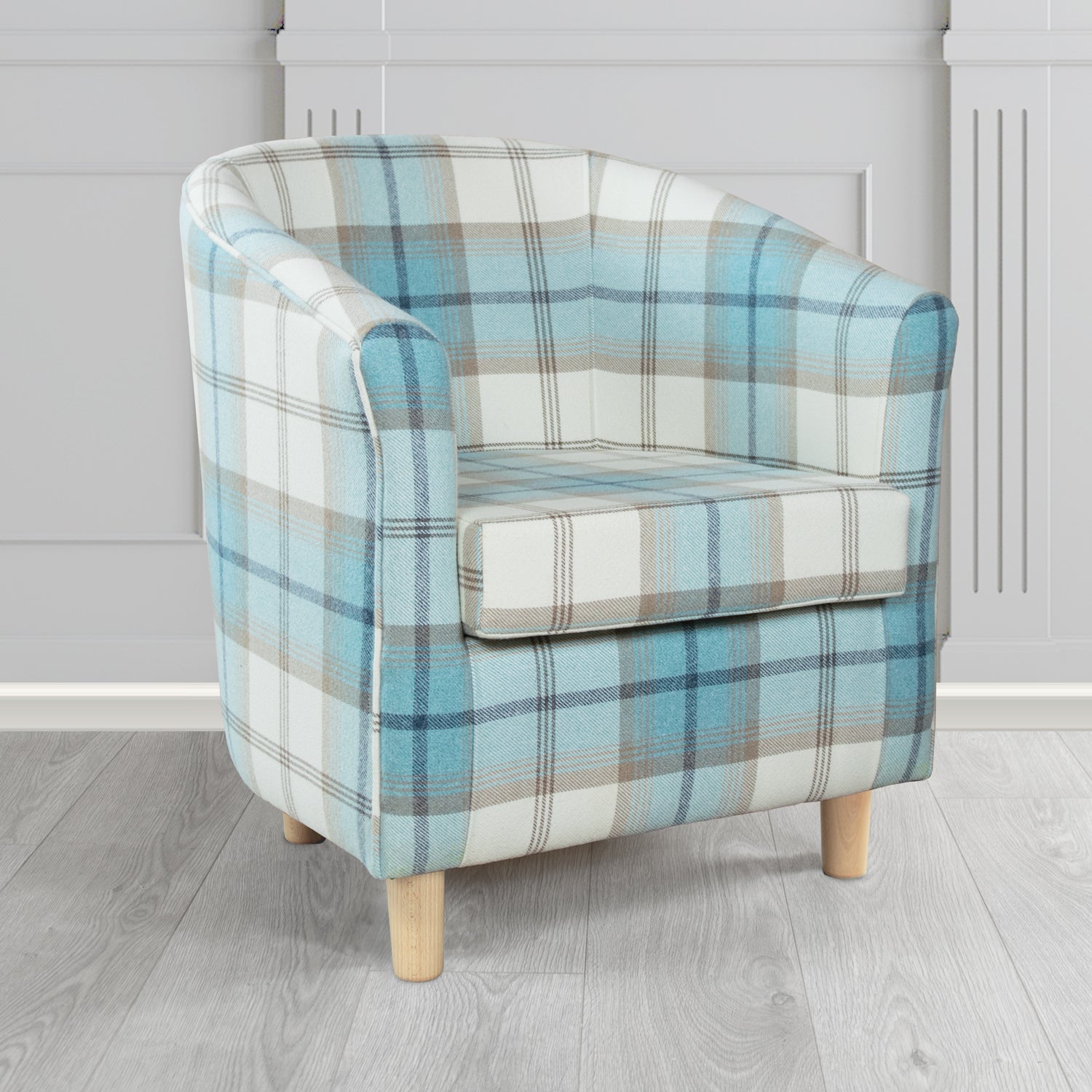 Tuscany Tub Chair in Balmoral Tartan Fabric