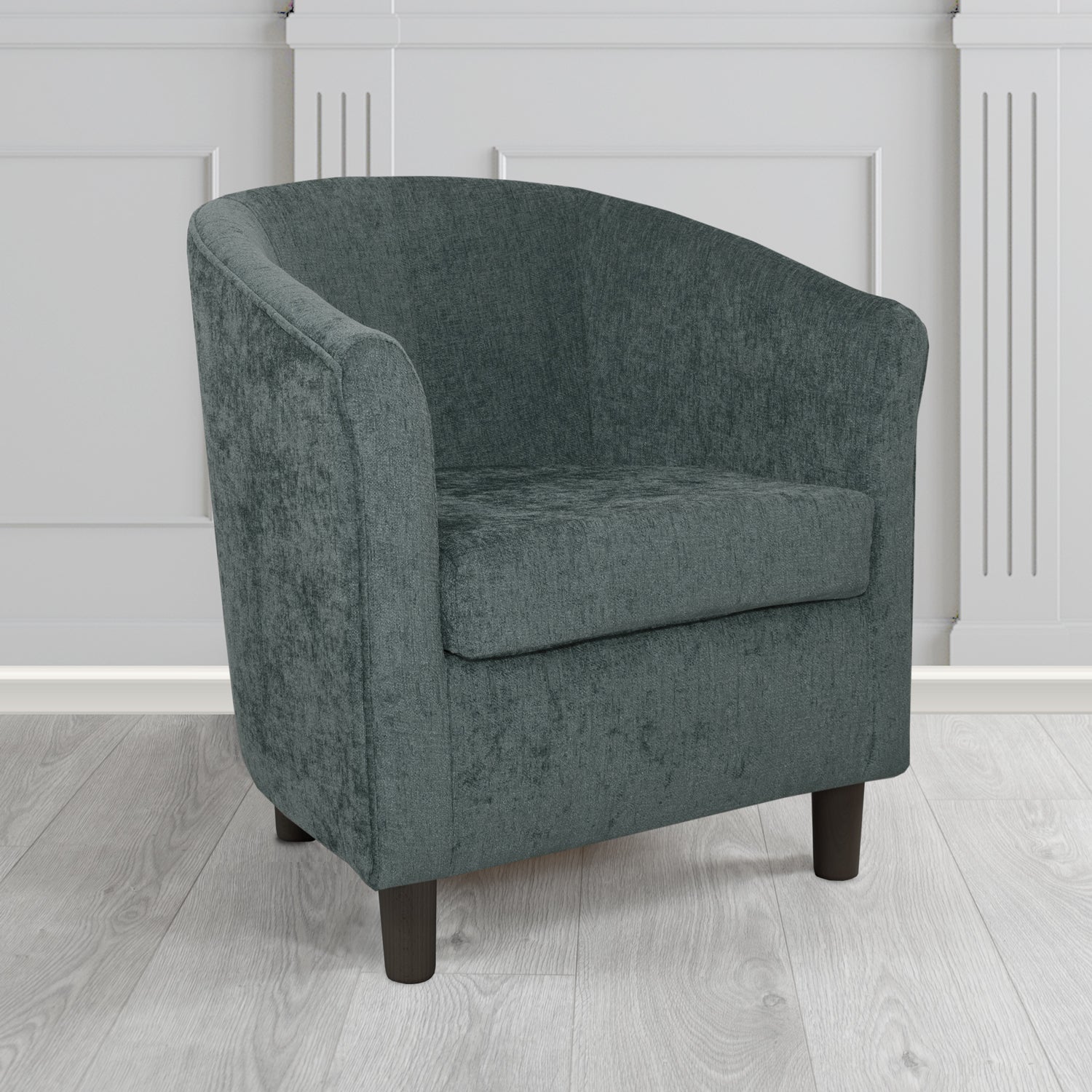 Tuscany Tub Chair in Como Crib 5 Plain Chenille Fabric