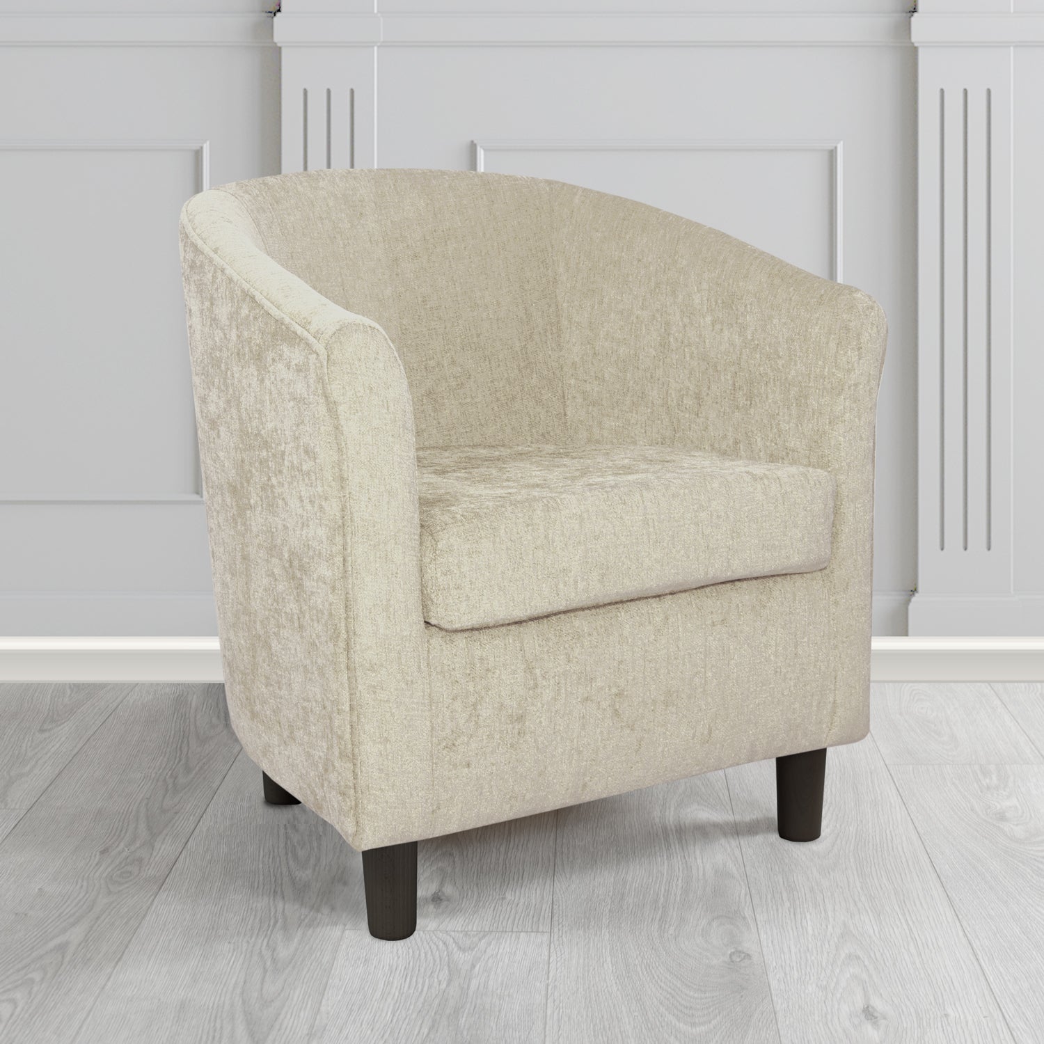 Tuscany Tub Chair in Como Crib 5 Plain Chenille Fabric