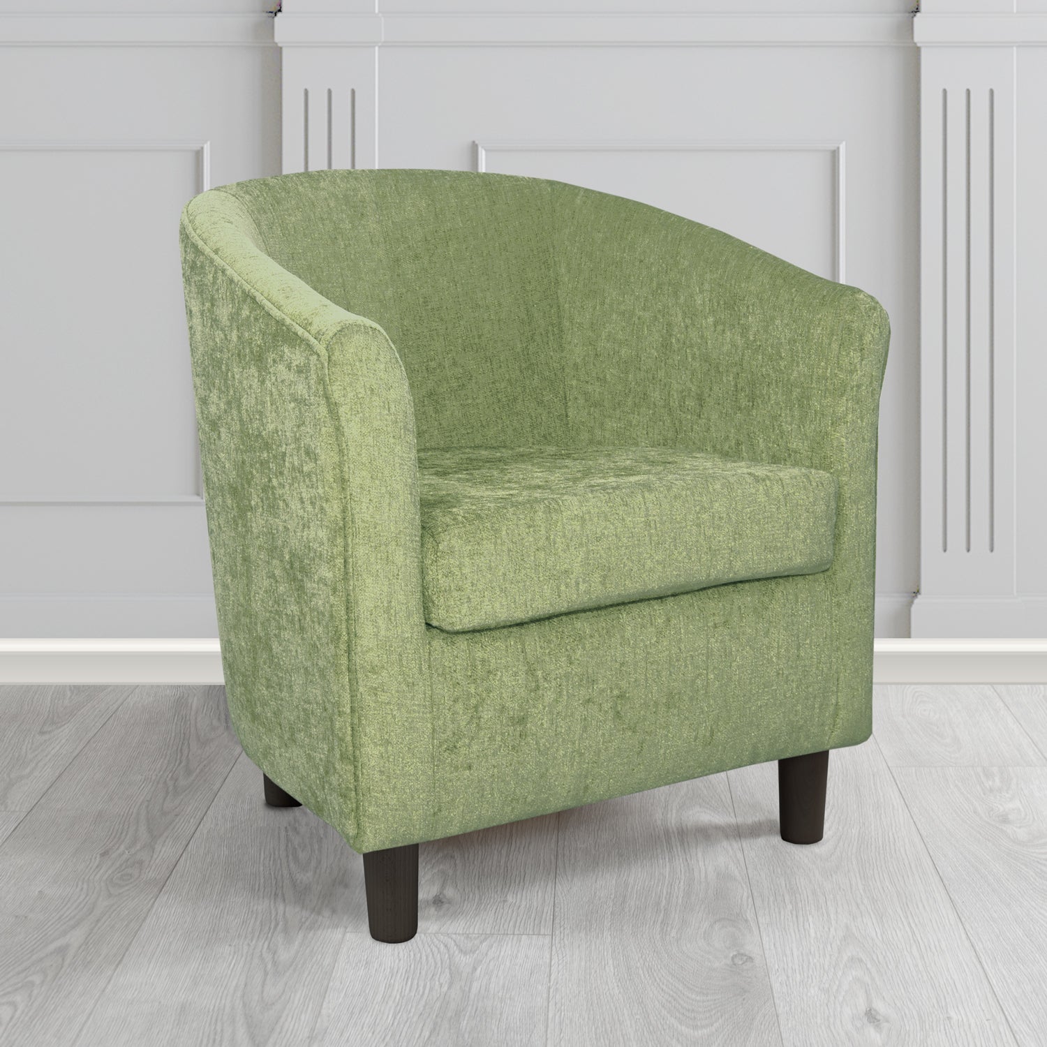 Tuscany Tub Chair in Como Crib 5 Plain Chenille Fabric