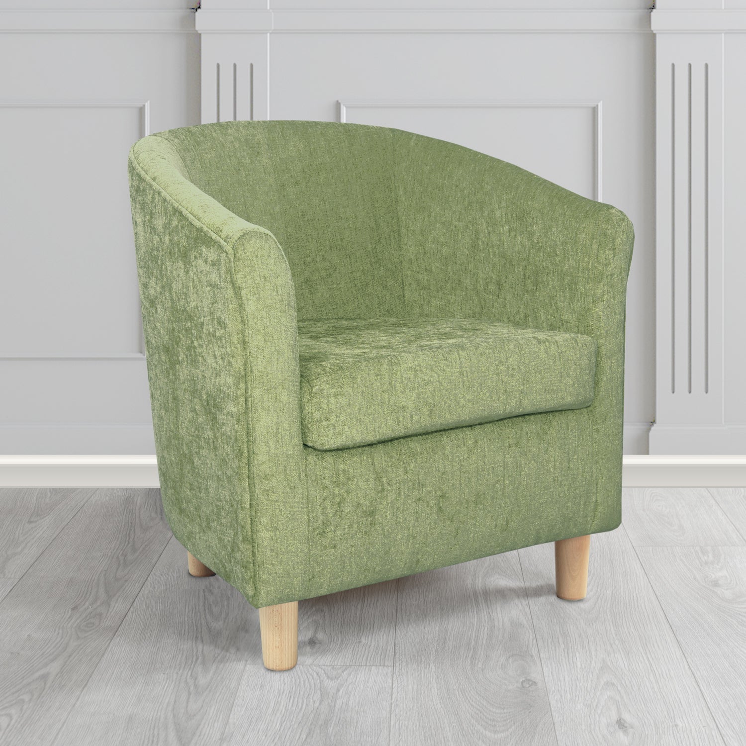 Tuscany Tub Chair in Como Crib 5 Plain Chenille Fabric
