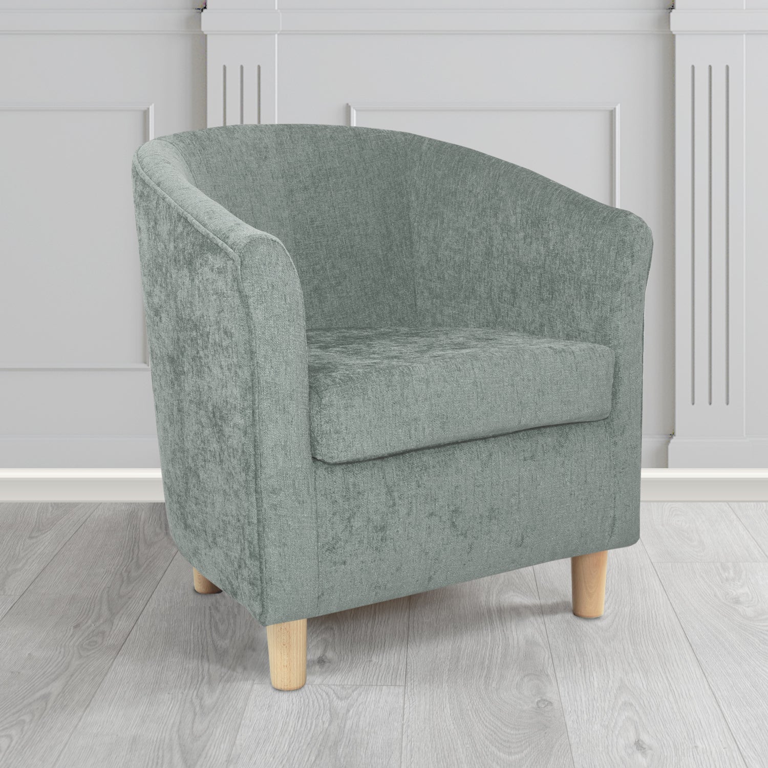 Tuscany Tub Chair in Como Crib 5 Plain Chenille Fabric