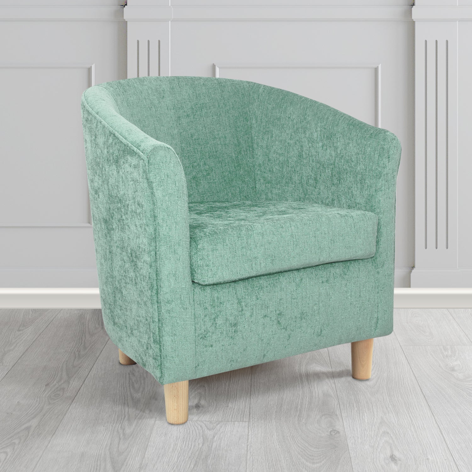Tuscany Tub Chair in Como Crib 5 Plain Chenille Fabric