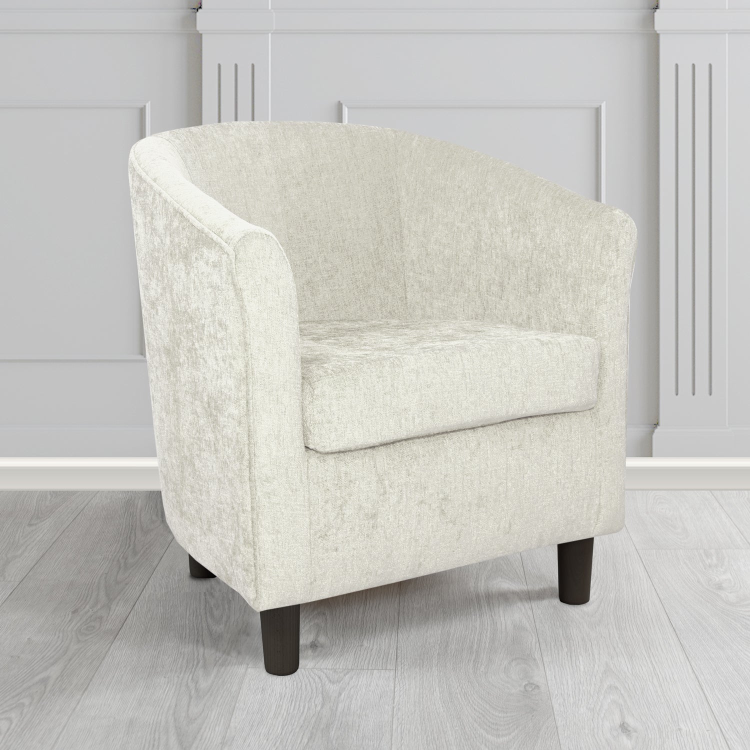 Tuscany Tub Chair in Como Crib 5 Plain Chenille Fabric