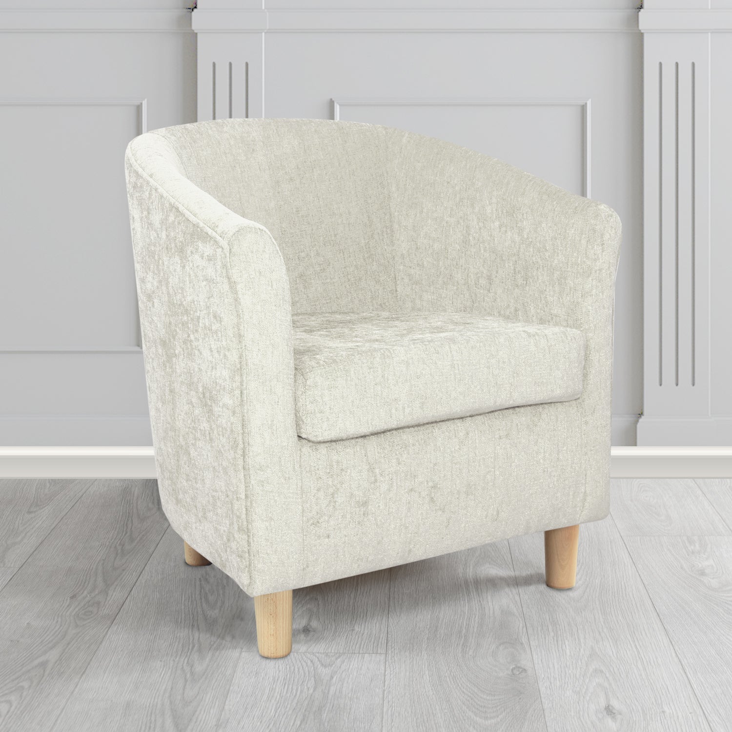 Tuscany Tub Chair in Como Crib 5 Plain Chenille Fabric