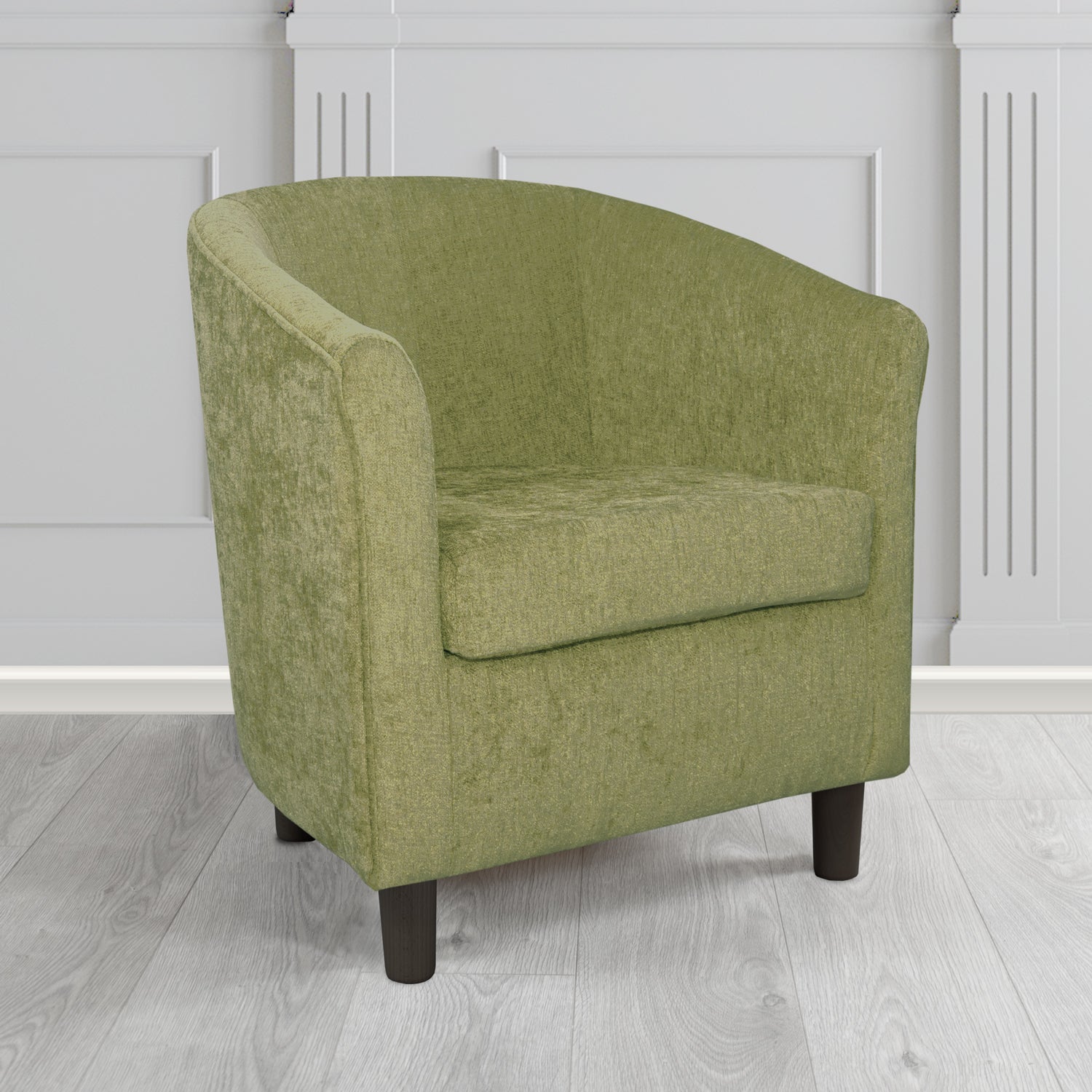 Tuscany Tub Chair in Como Crib 5 Plain Chenille Fabric
