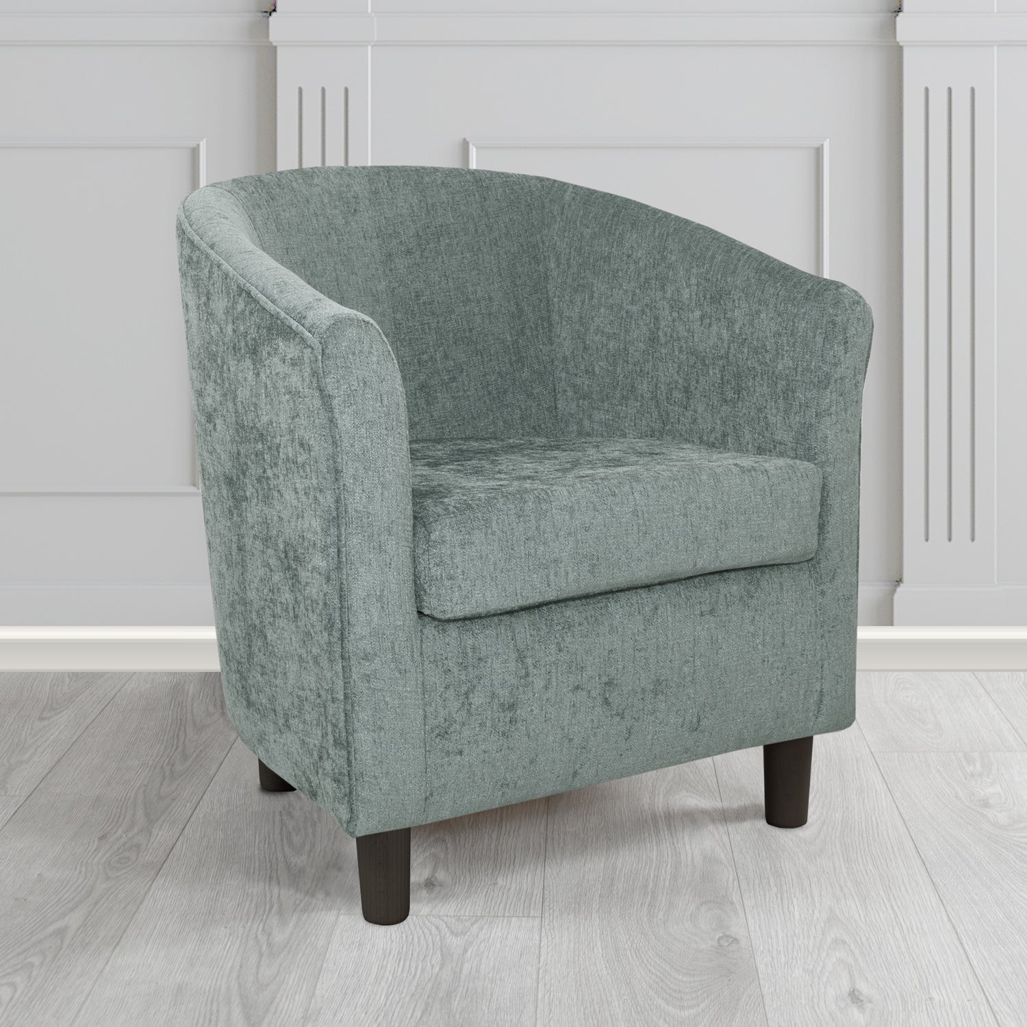Tuscany Tub Chair in Como Crib 5 Plain Chenille Fabric