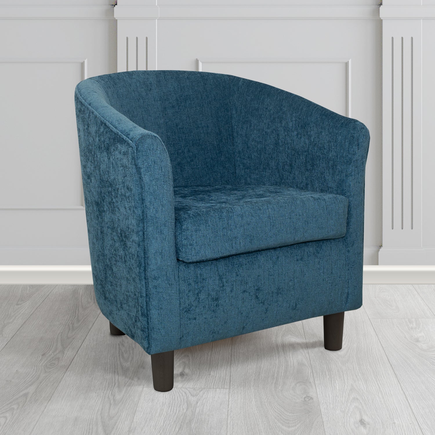 Tuscany Tub Chair in Como Crib 5 Plain Chenille Fabric