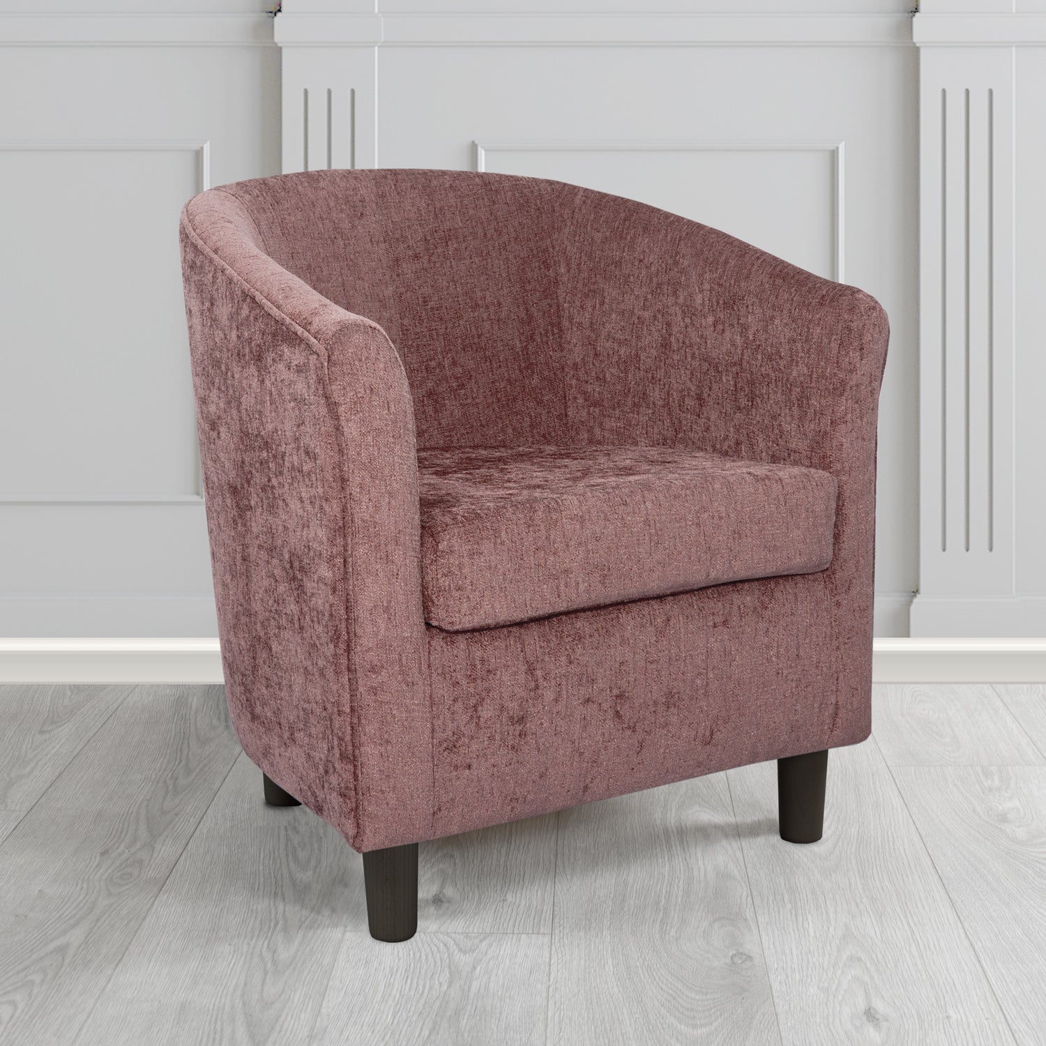 Tuscany Tub Chair in Como Crib 5 Plain Chenille Fabric
