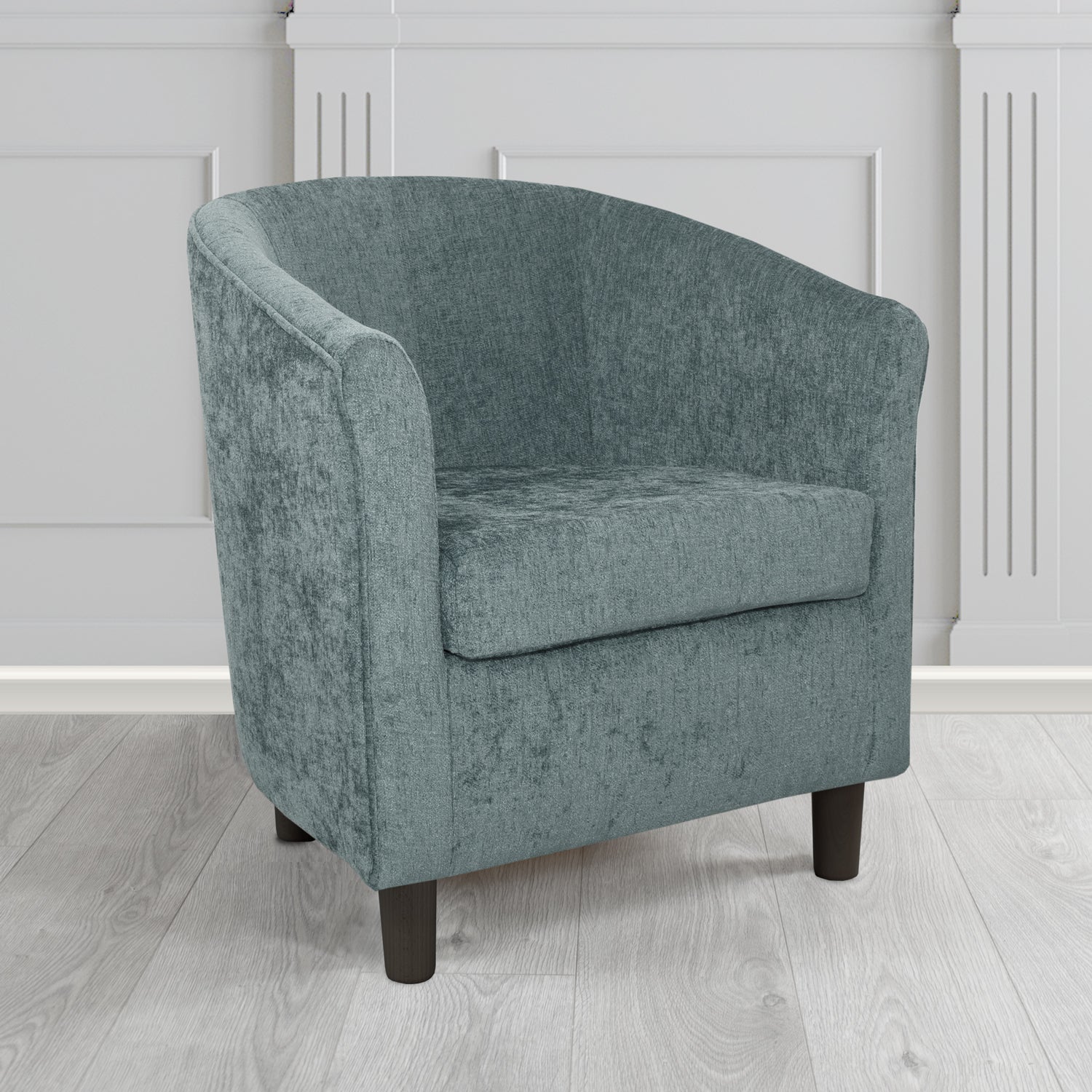 Tuscany Tub Chair in Como Crib 5 Plain Chenille Fabric