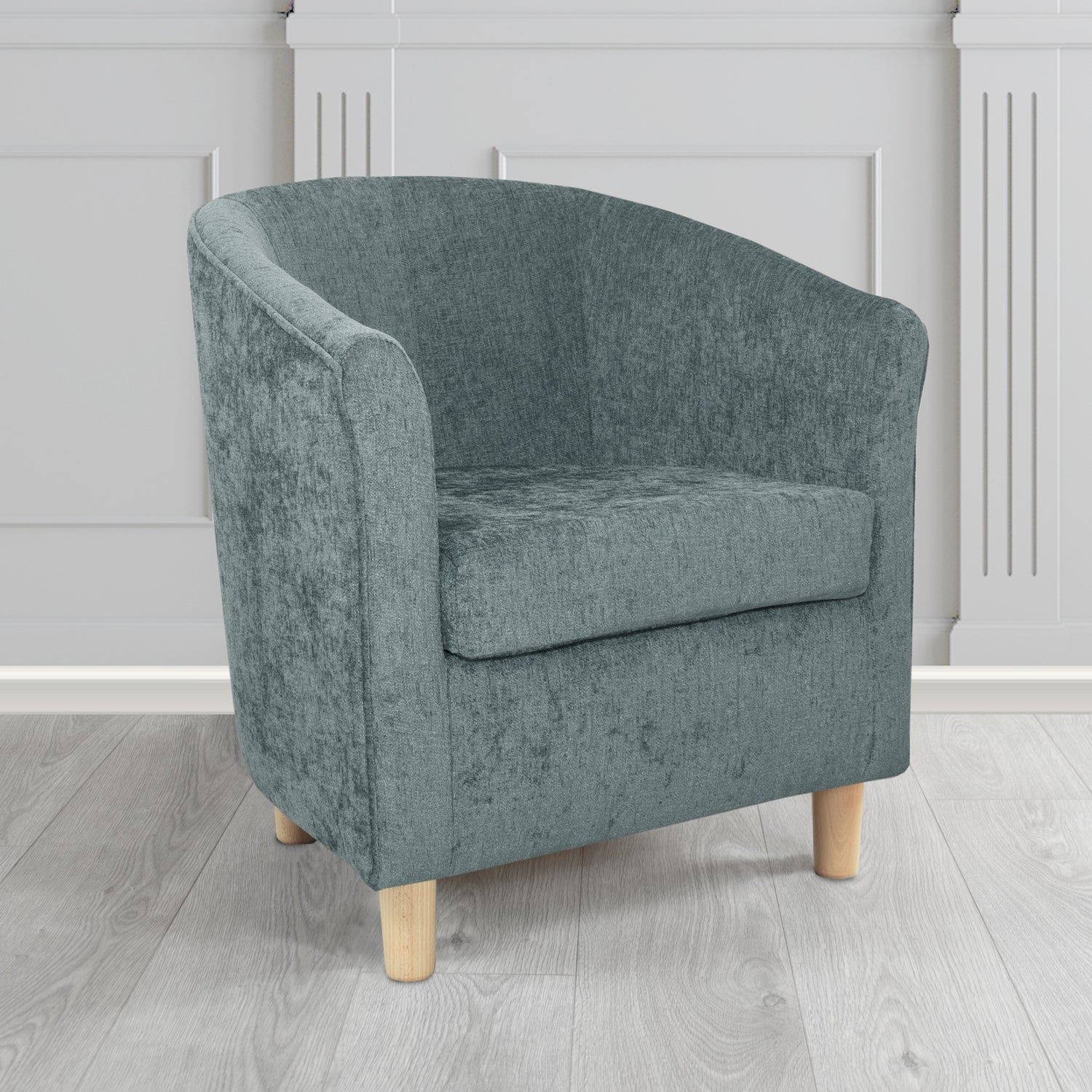 Tuscany Tub Chair in Como Crib 5 Plain Chenille Fabric