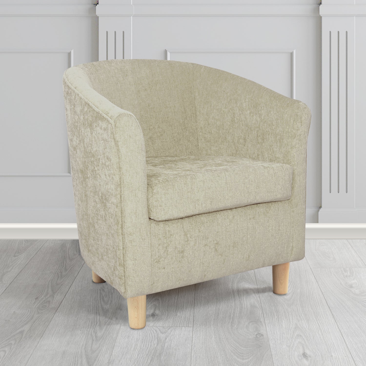 Tuscany Tub Chair in Como Crib 5 Plain Chenille Fabric