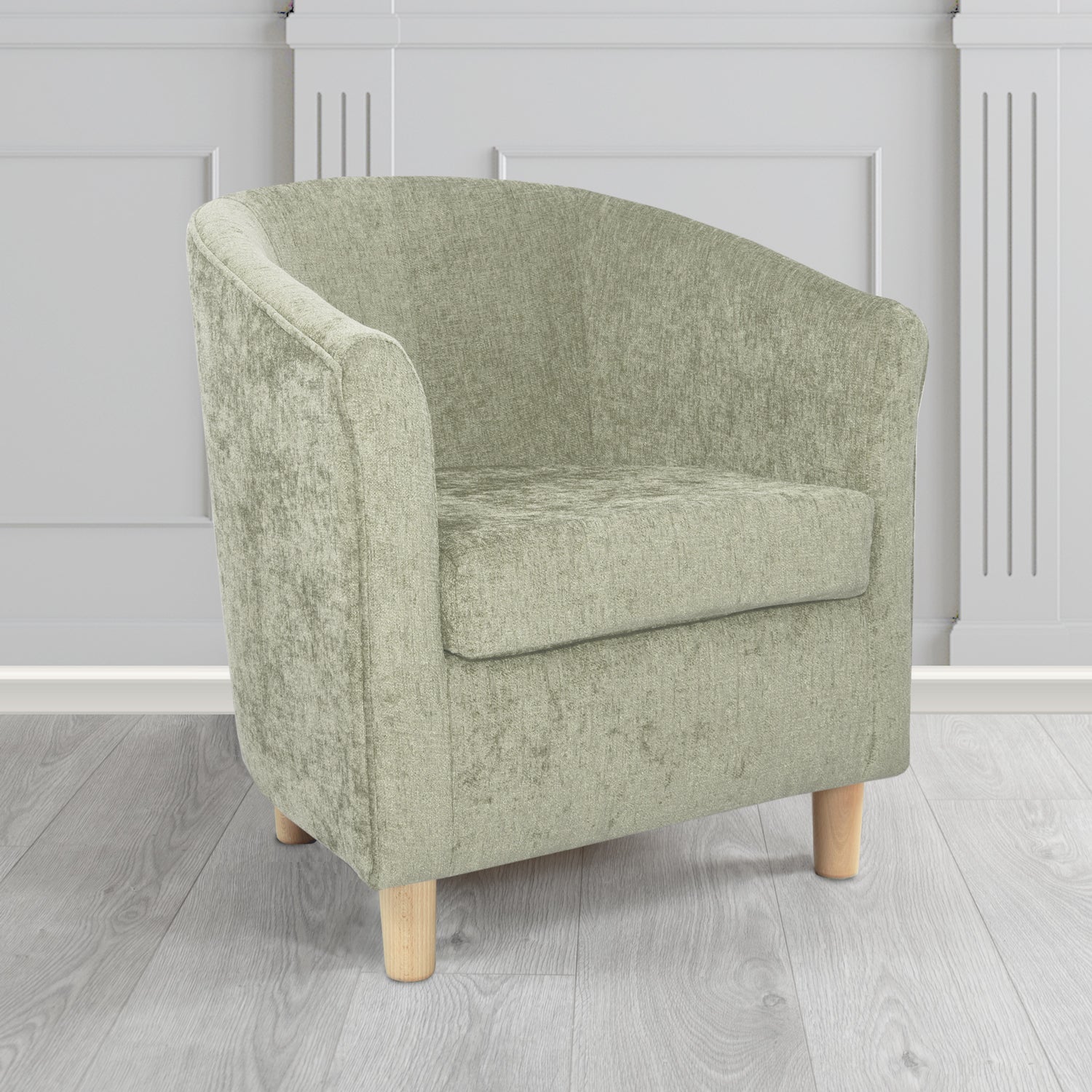 Tuscany Tub Chair in Como Crib 5 Plain Chenille Fabric