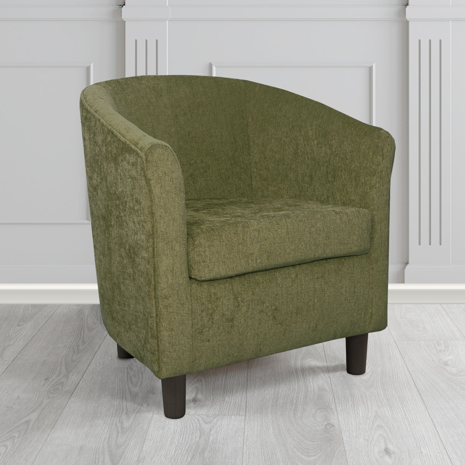 Tuscany Tub Chair in Como Crib 5 Plain Chenille Fabric