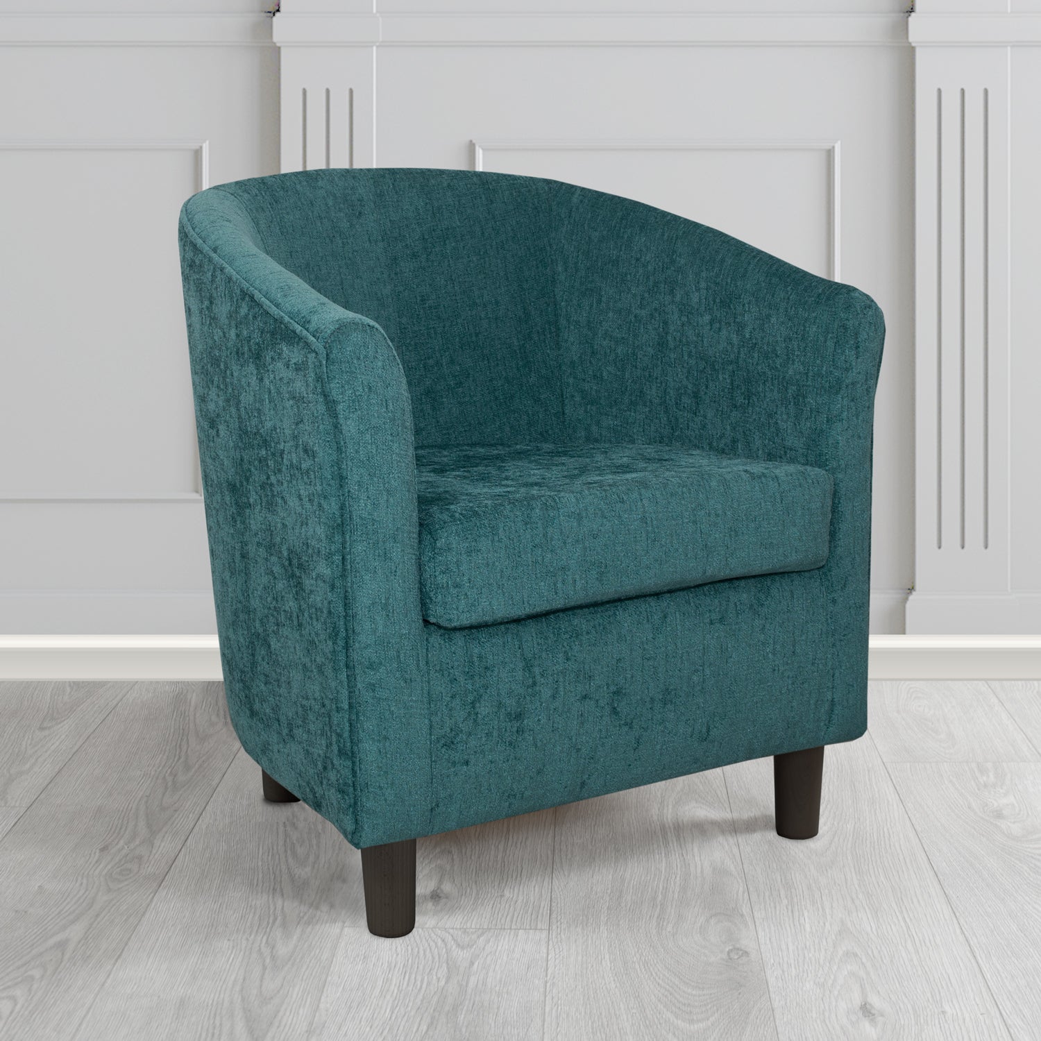 Tuscany Tub Chair in Como Crib 5 Plain Chenille Fabric