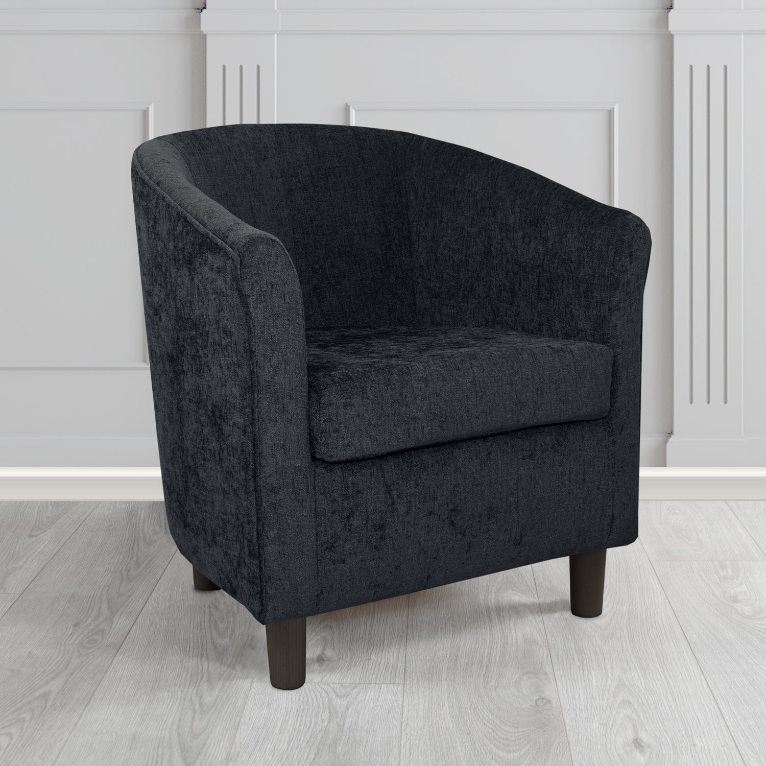 Tuscany Tub Chair in Como Crib 5 Plain Chenille Fabric