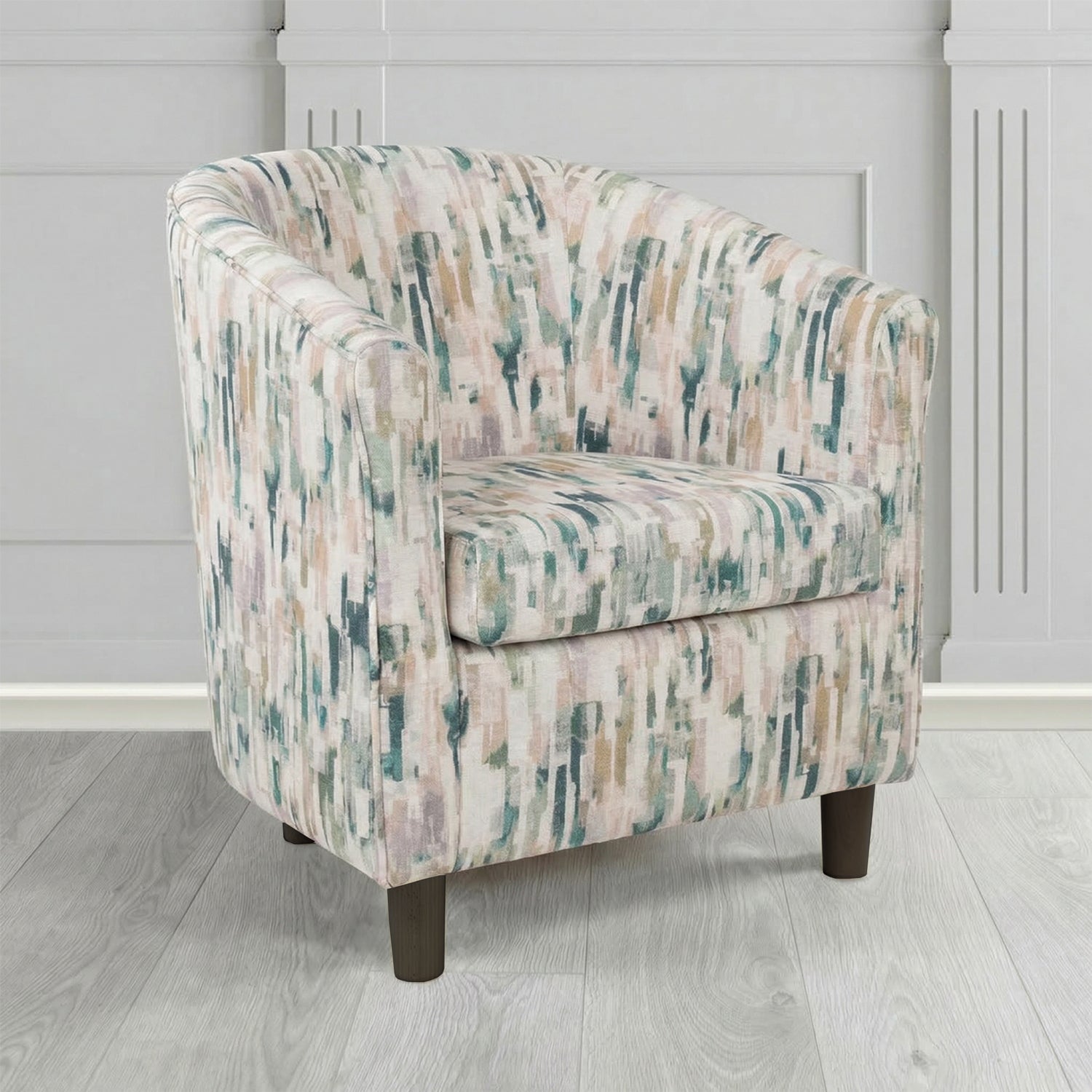 Tuscany Tub Chair in Fryett's Aura Abstract Pattern Fabric