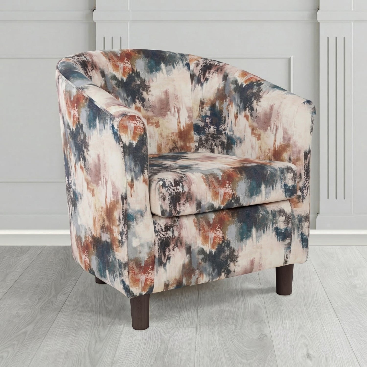 Tuscany Tub Chair in Fryett's Kala Abstract Pattern Fabric