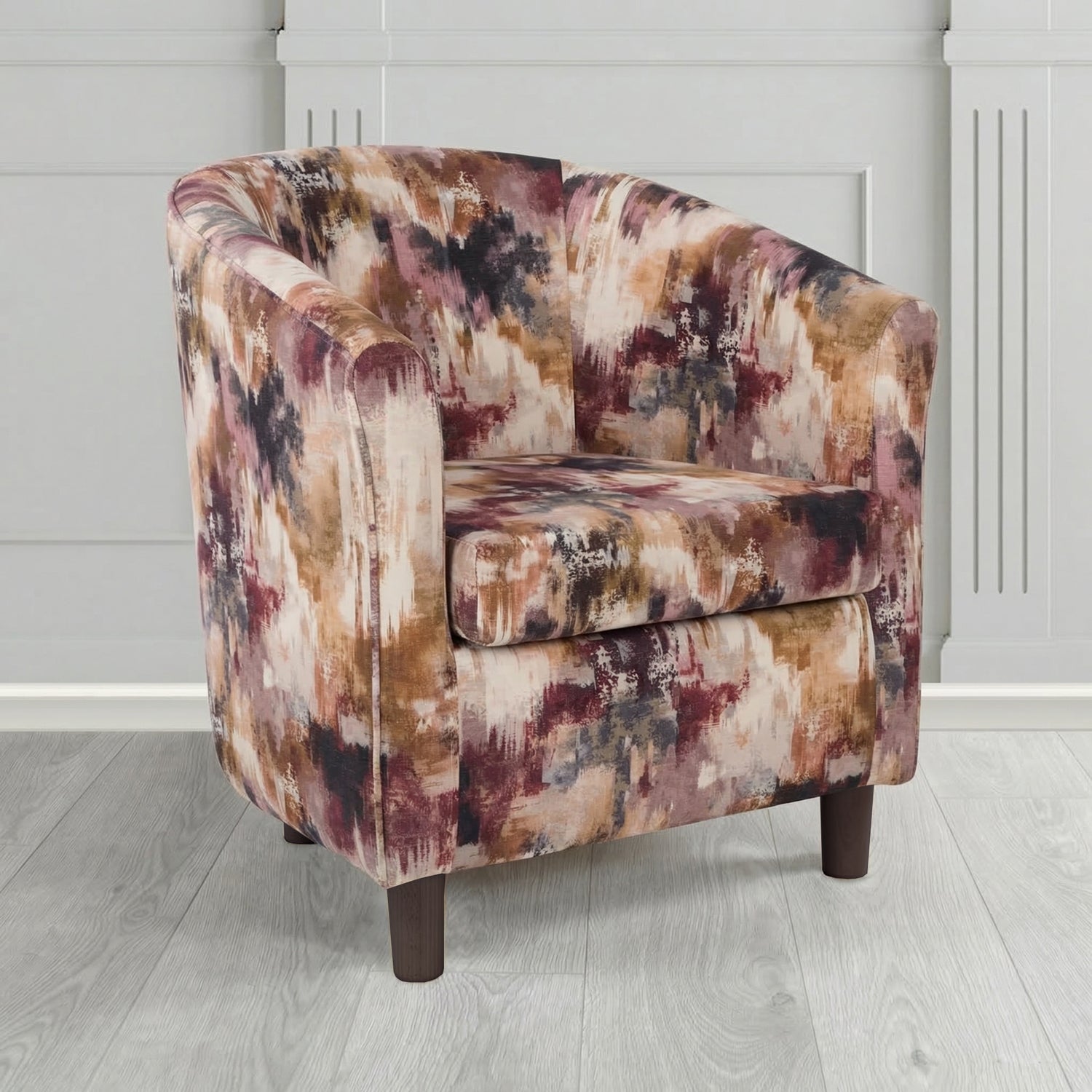 Tuscany Tub Chair in Fryett's Kala Abstract Pattern Fabric
