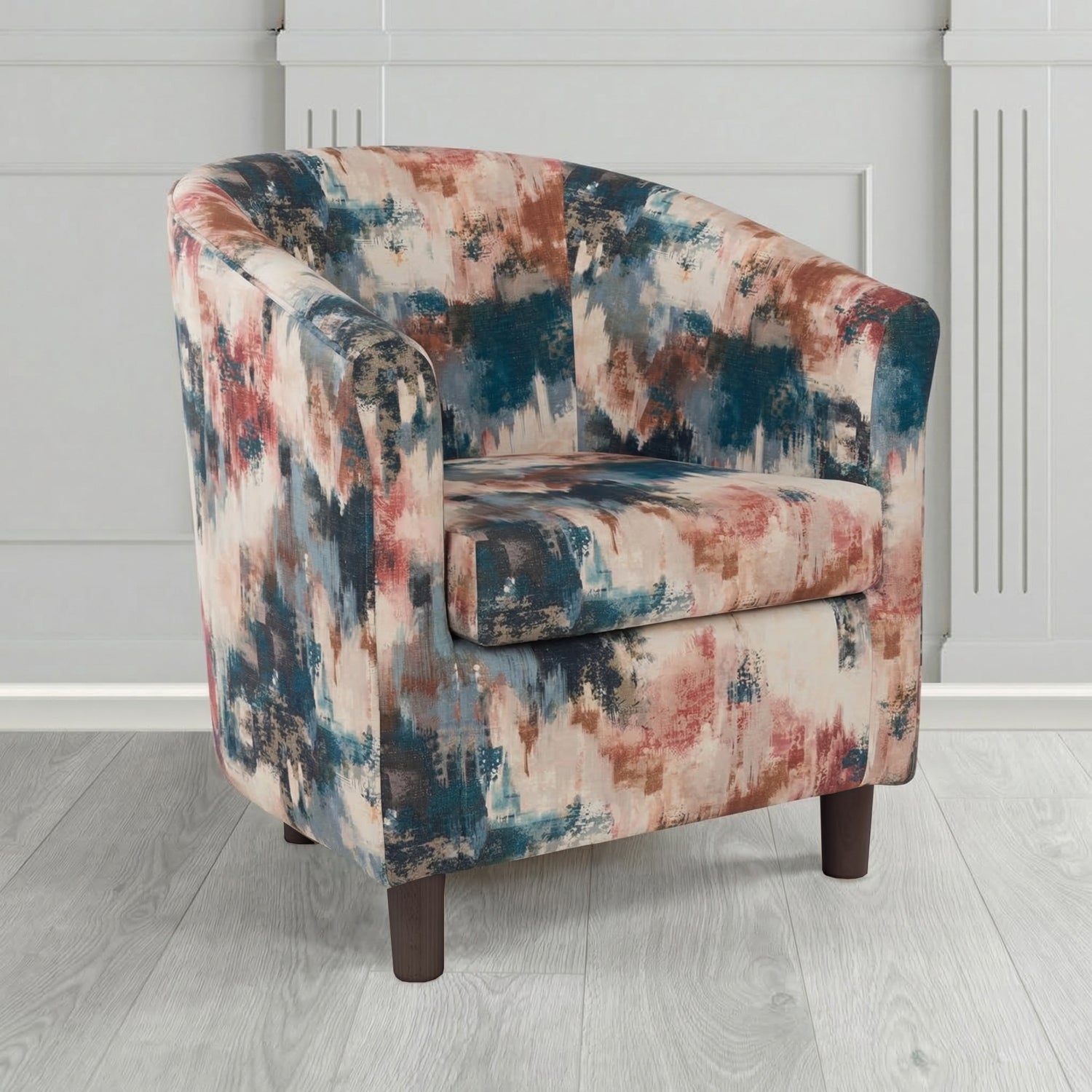 Tuscany Tub Chair in Fryett's Kala Abstract Pattern Fabric