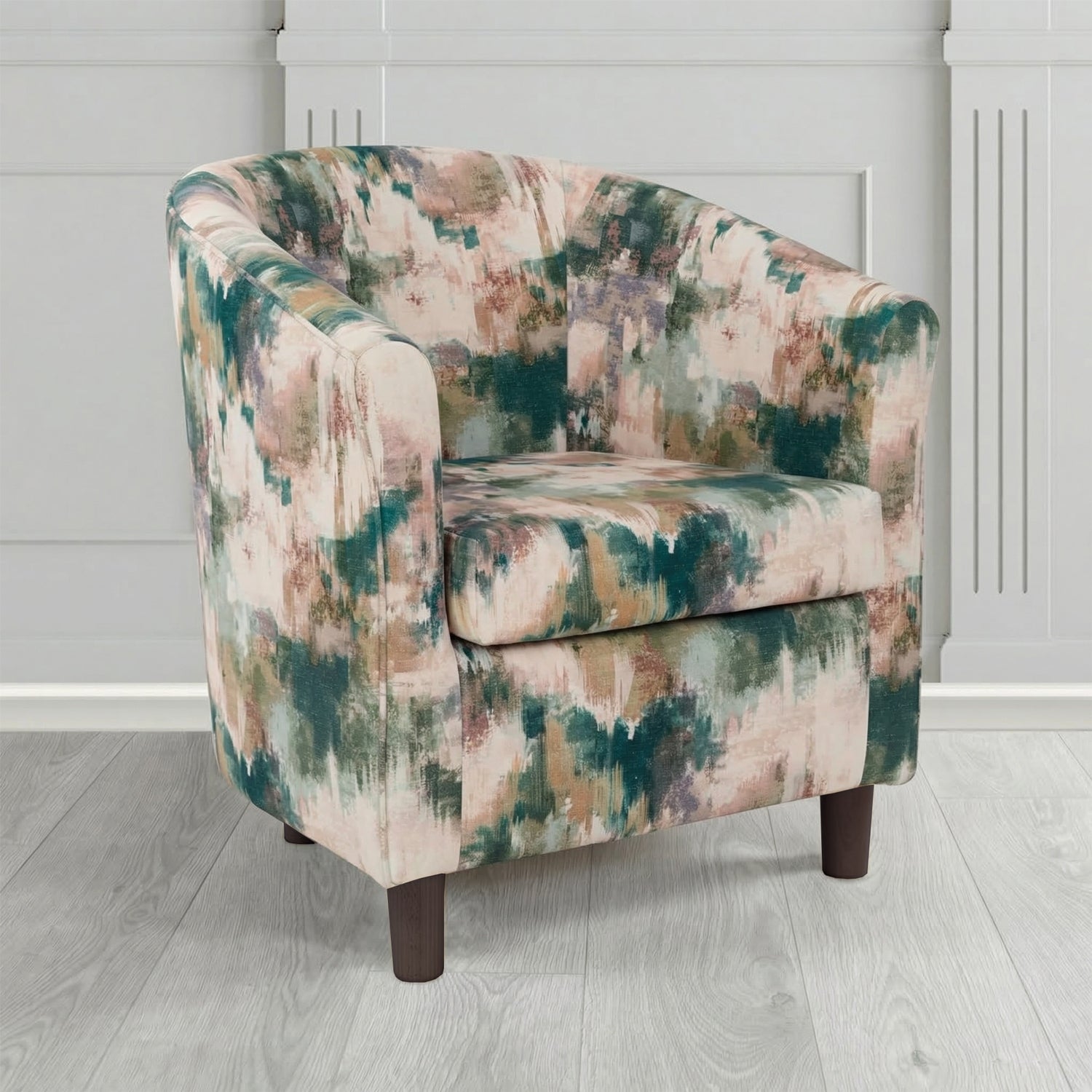 Tuscany Tub Chair in Fryett's Kala Abstract Pattern Fabric