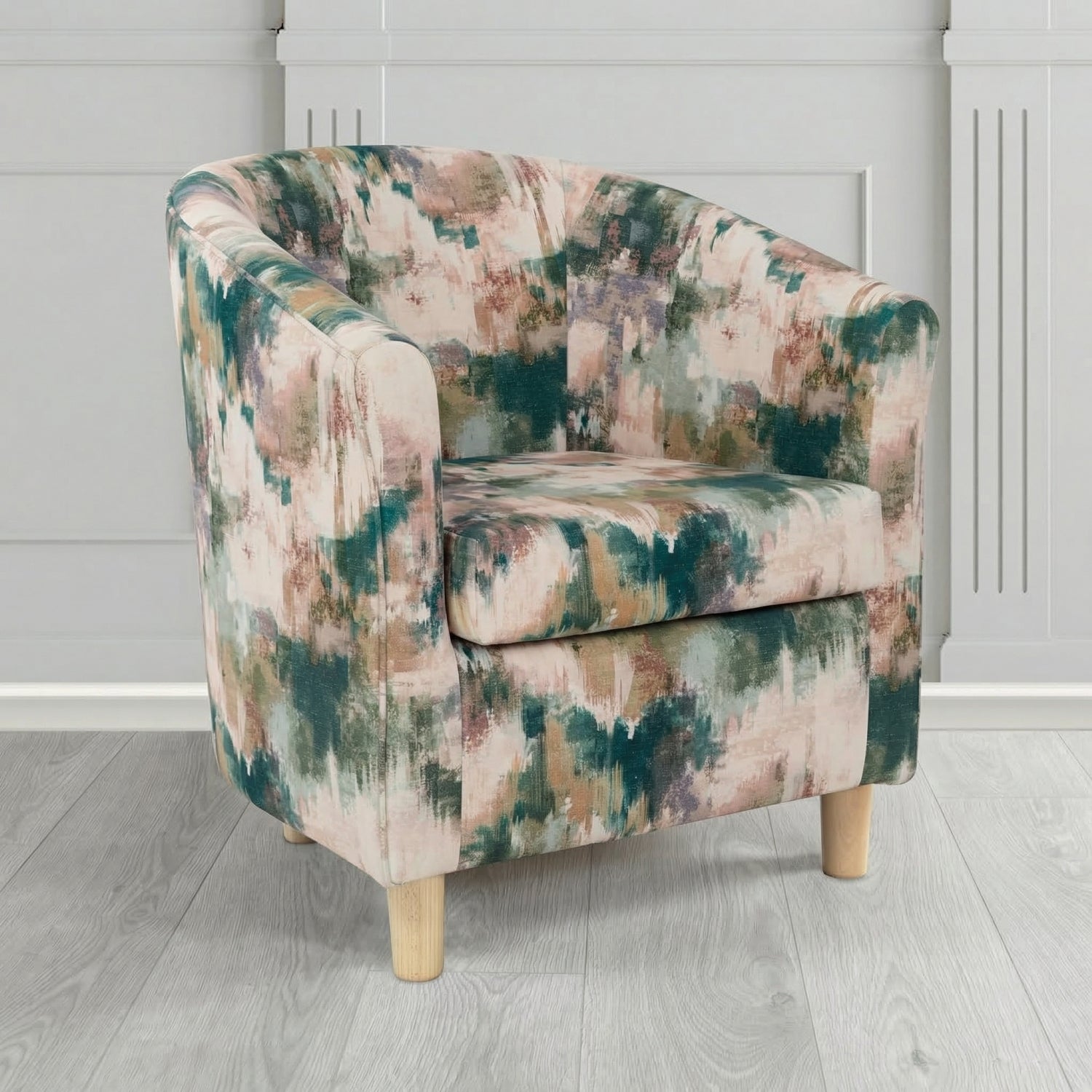 Tuscany Tub Chair in Fryett's Kala Abstract Pattern Fabric