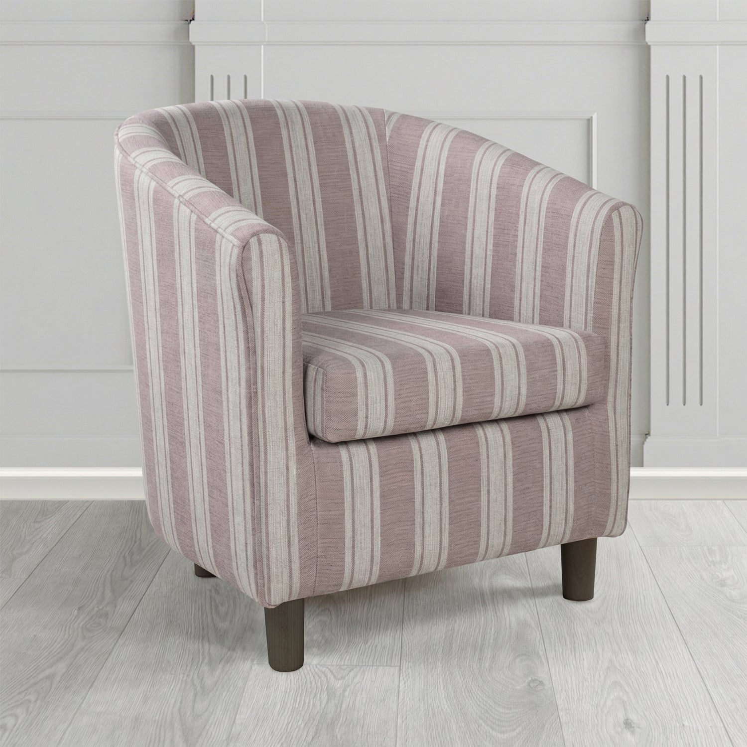 Tuscany Tub Chair in Fryett's Radley Stripe Pattern Fabric