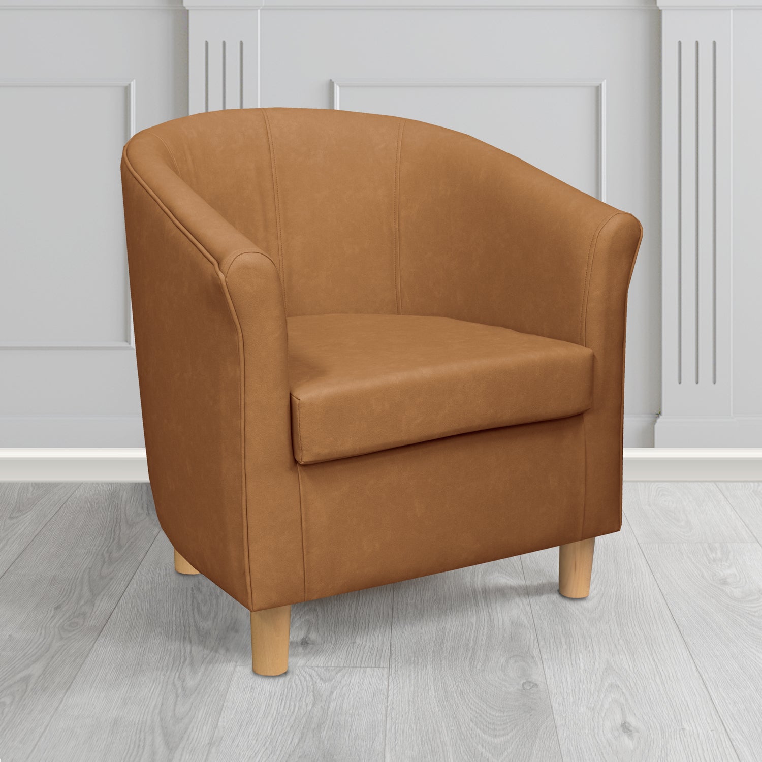 Leather online camel chair