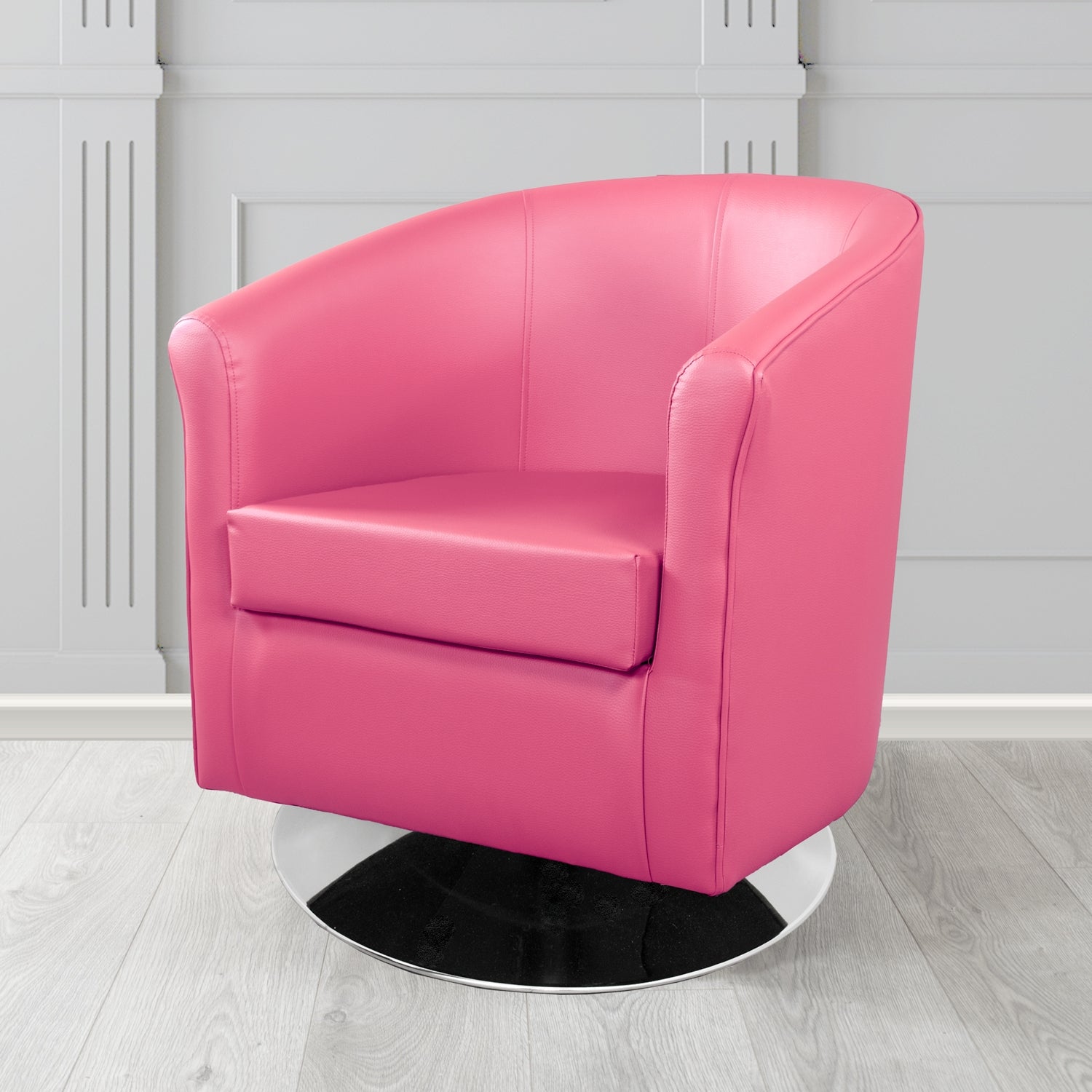 Tuscany Swivel Tub Chair in Chieftain Fabrics Just Colour Crib 5 Faux Leather