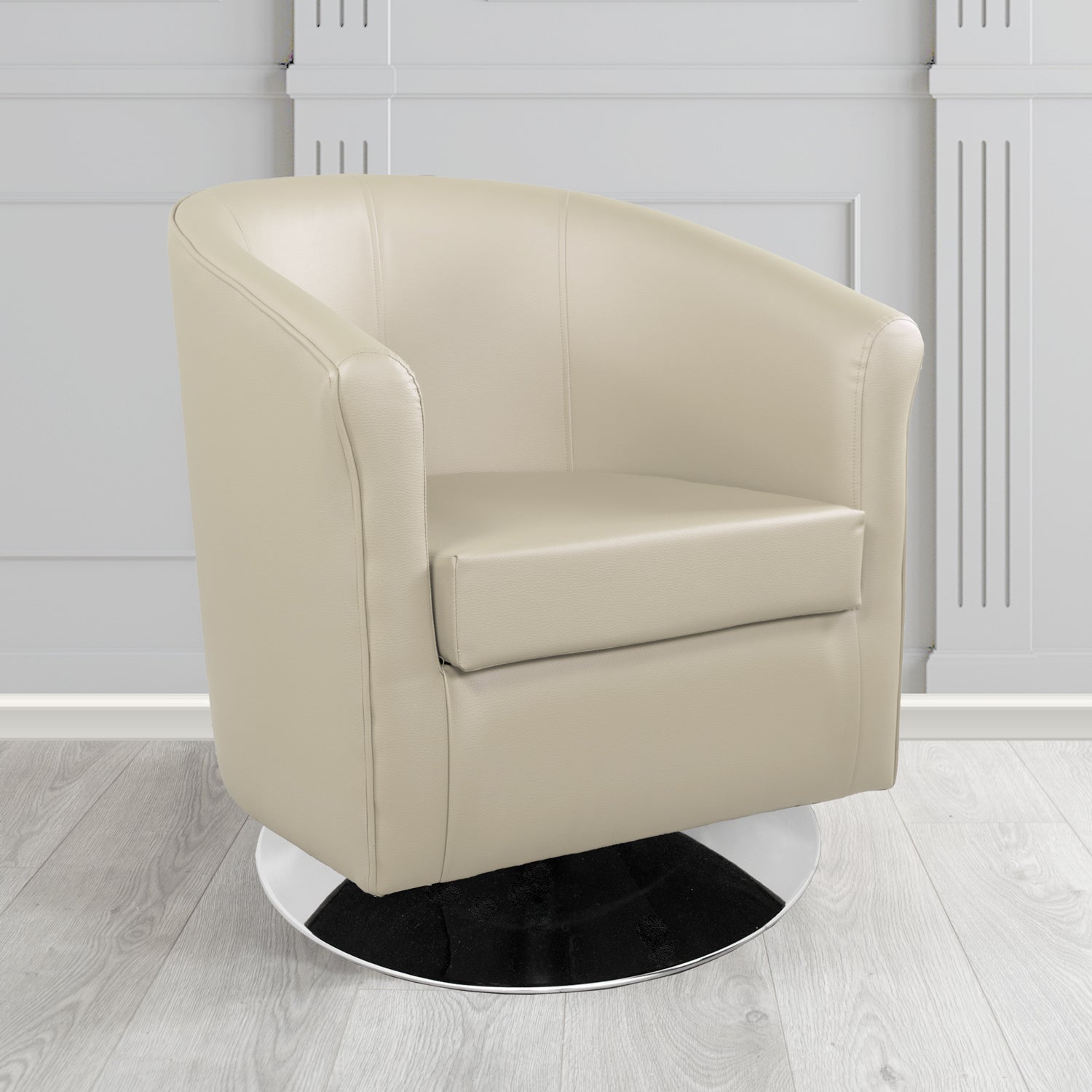 Tuscany Swivel Tub Chair in Chieftain Fabrics Just Colour Crib 5 Faux Leather