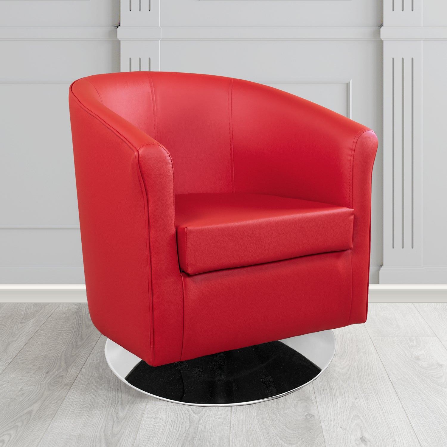 Tuscany Swivel Tub Chair in Chieftain Fabrics Just Colour Crib 5 Faux Leather