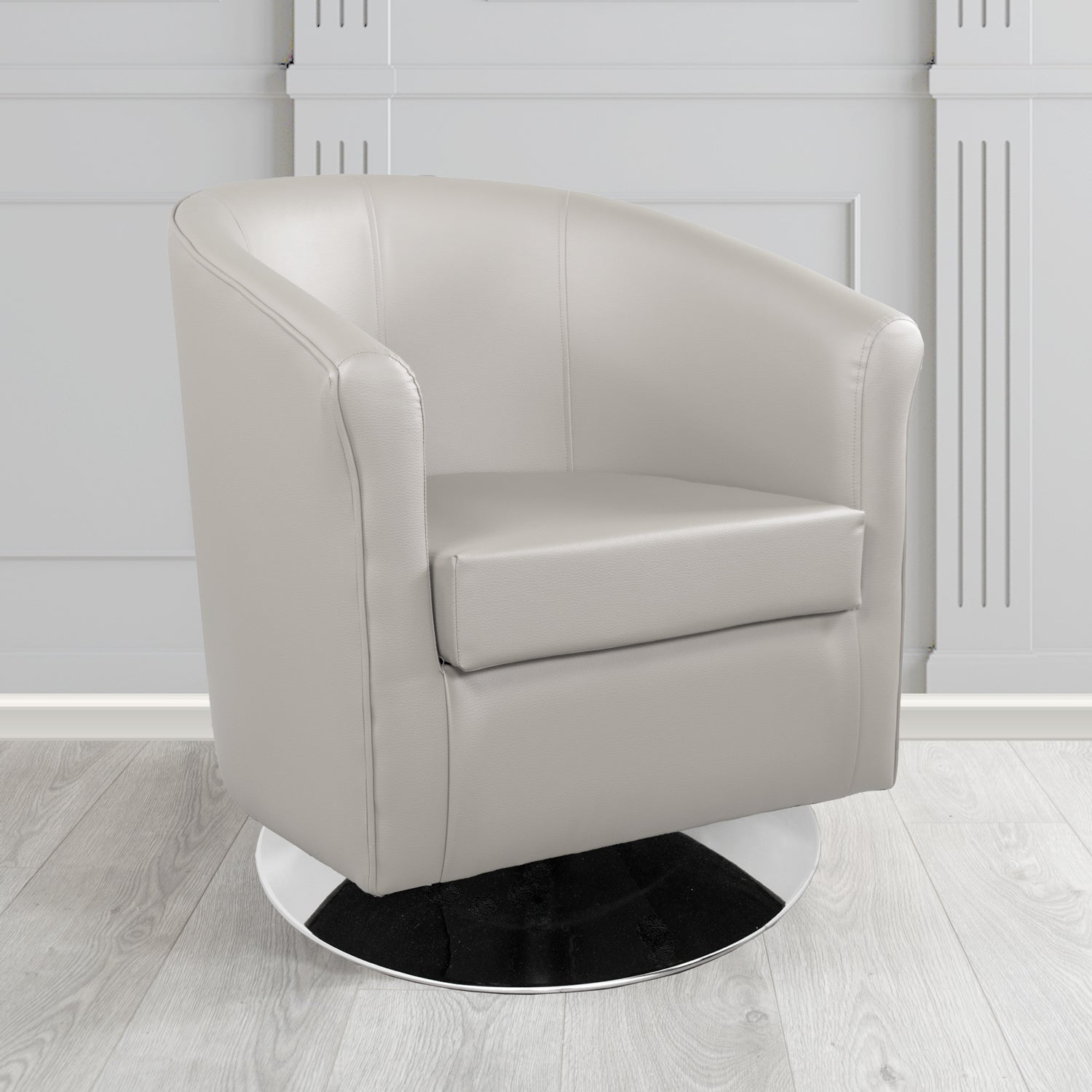 Tuscany Swivel Tub Chair in Chieftain Fabrics Just Colour Crib 5 Faux Leather
