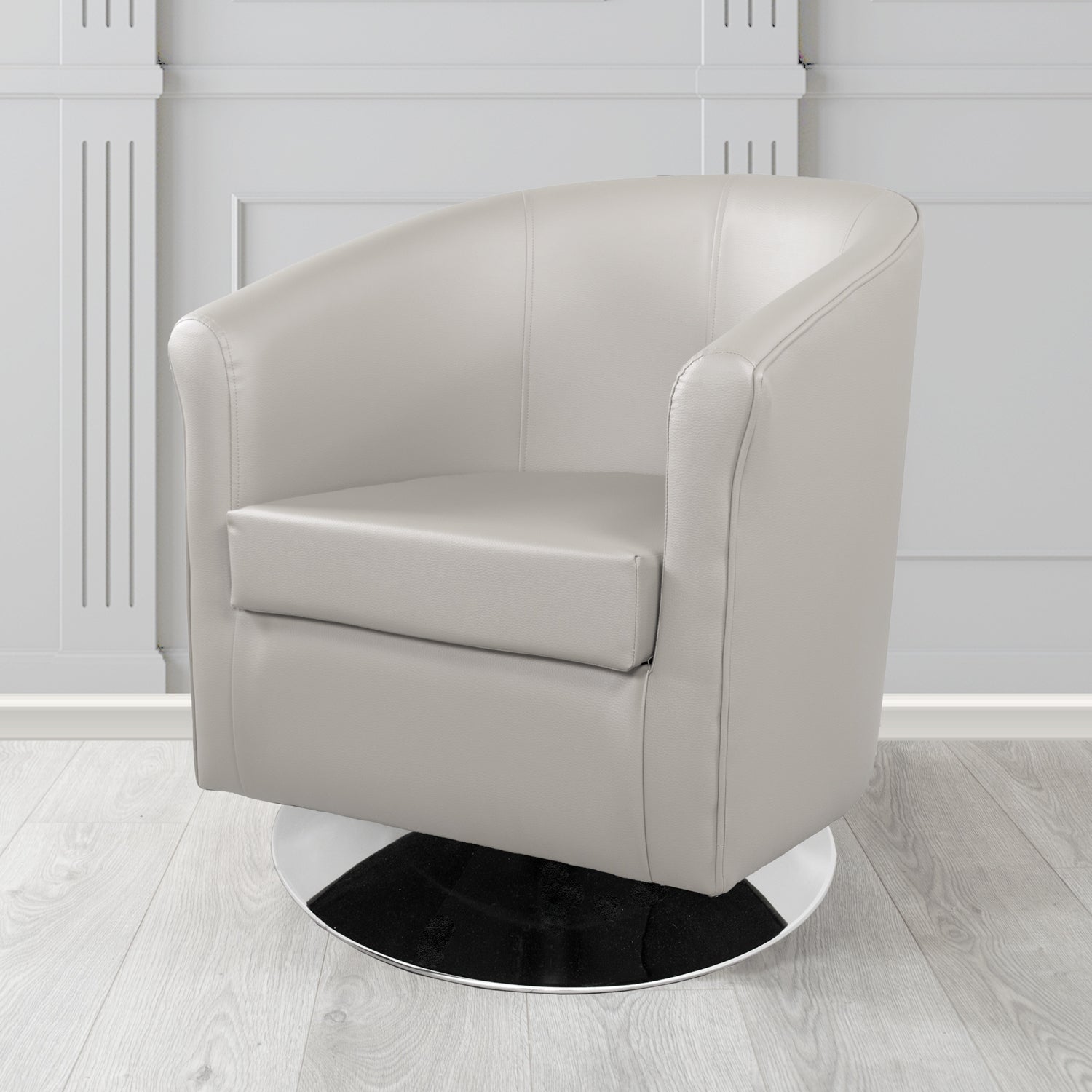 Tuscany Swivel Tub Chair in Chieftain Fabrics Just Colour Crib 5 Faux Leather