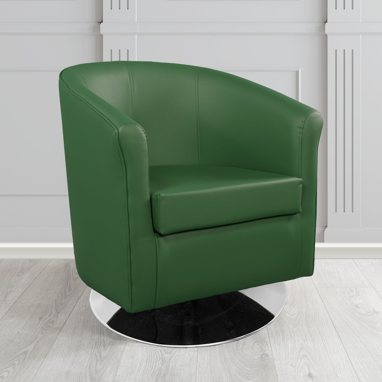 Tuscany Swivel Tub Chair in Chieftain Fabrics Just Colour Crib 5 Faux Leather