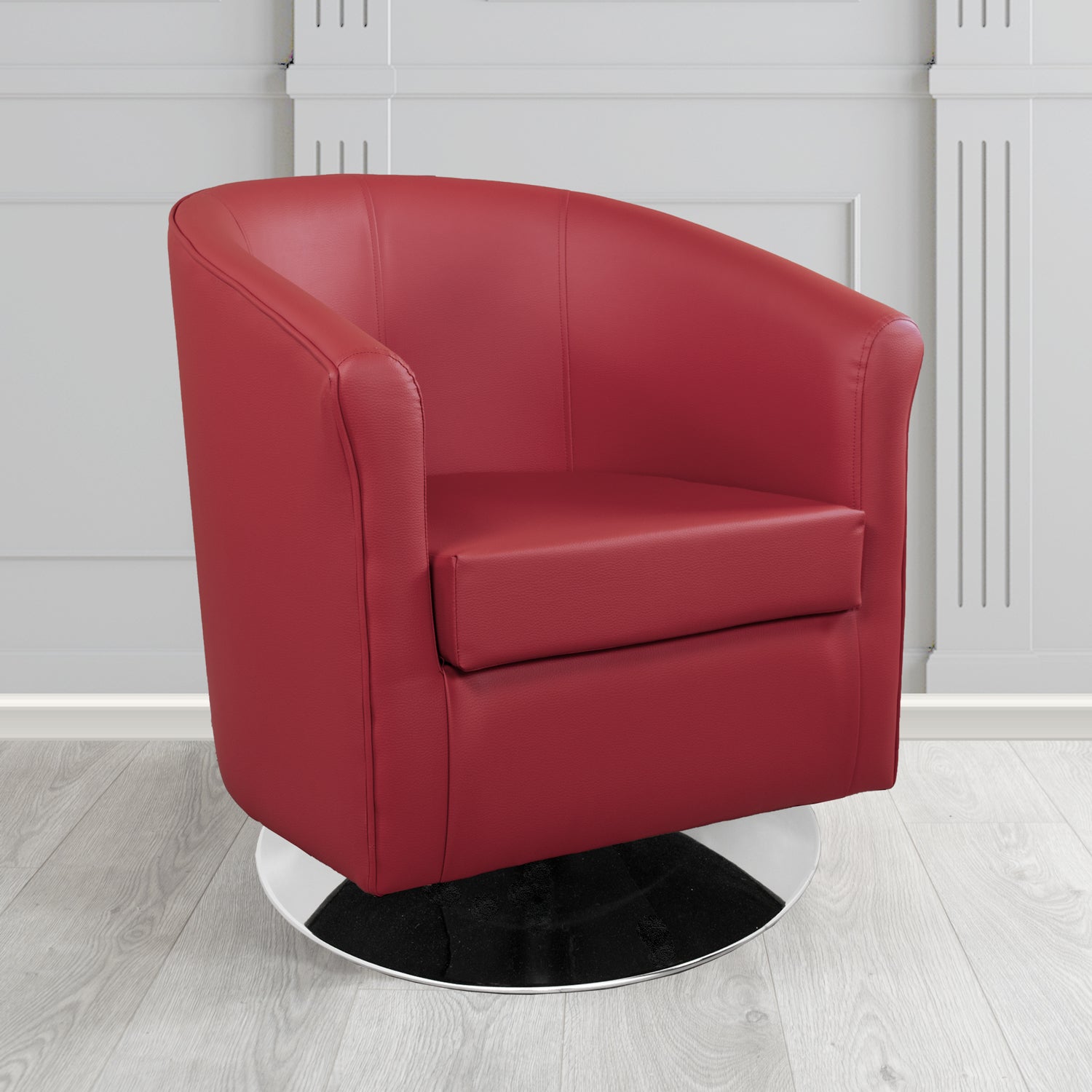 Tuscany Swivel Tub Chair in Chieftain Fabrics Just Colour Crib 5 Faux Leather