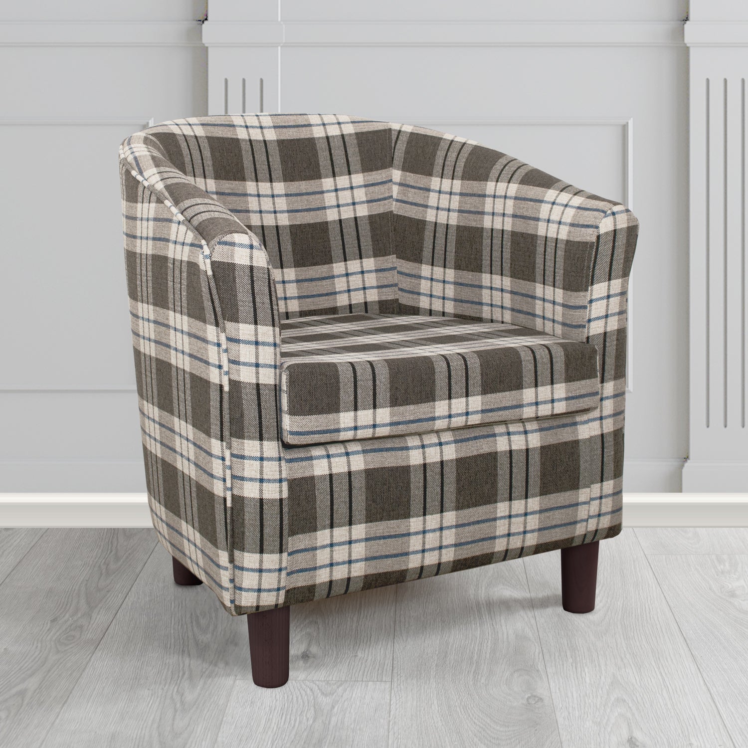 Tuscany Tub Chair in Fryett's Kintyre Tartan Fabric