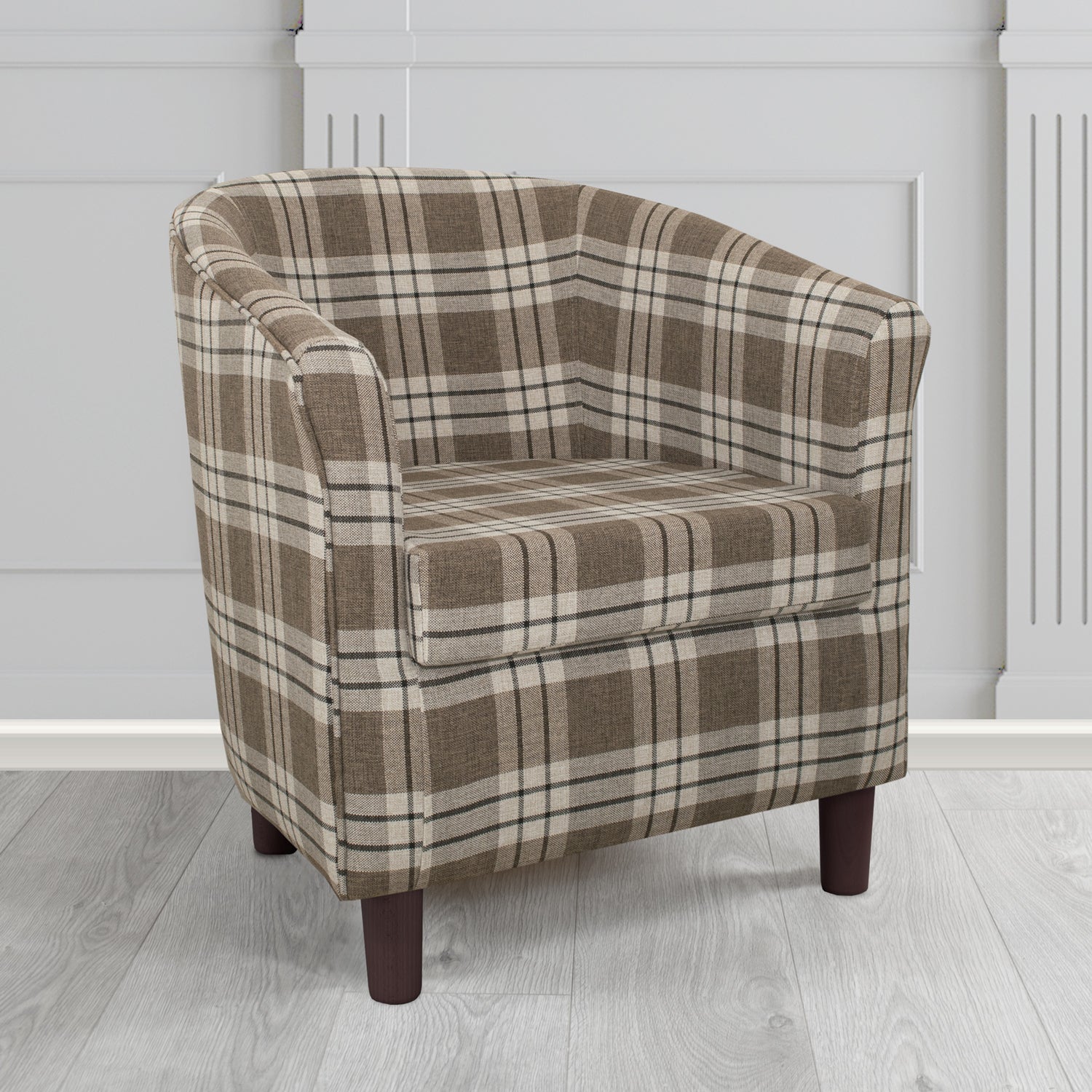 Tuscany Tub Chair in Fryett's Kintyre Tartan Fabric