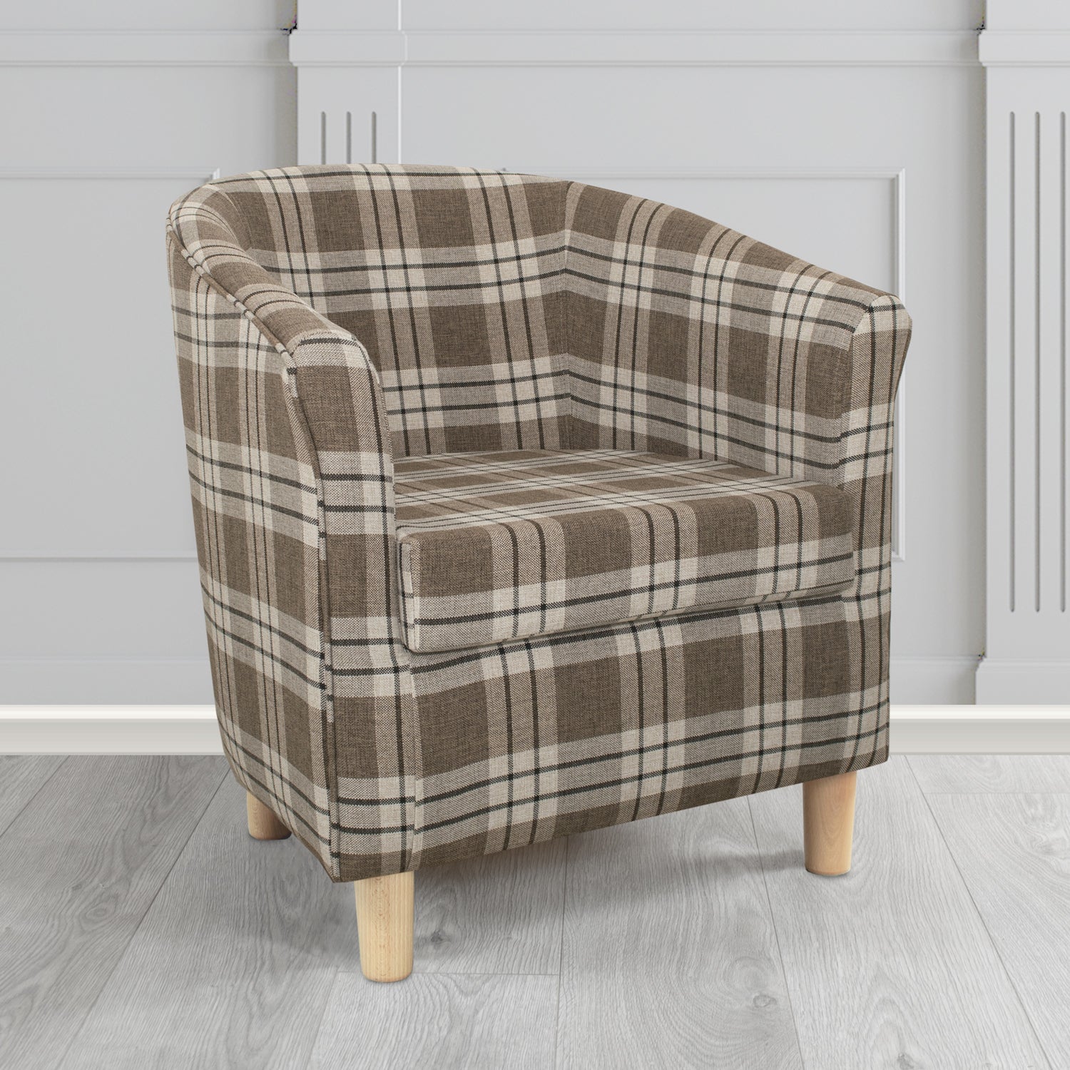 Tuscany Tub Chair in Fryett's Kintyre Tartan Fabric